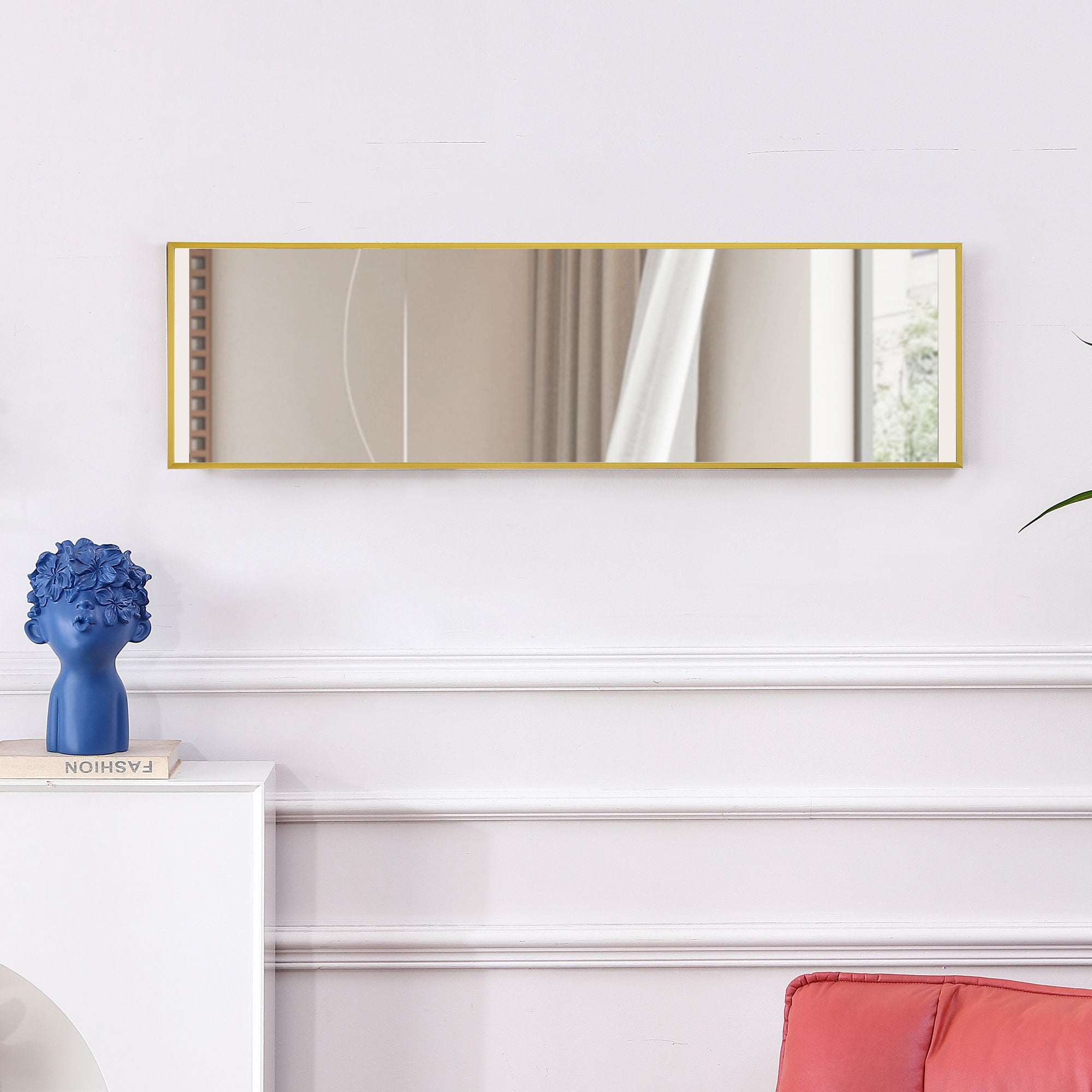 4th Generation Wall Mounted Full Body Mirror For Bathroom Bedroom Decorative Use - Transparent