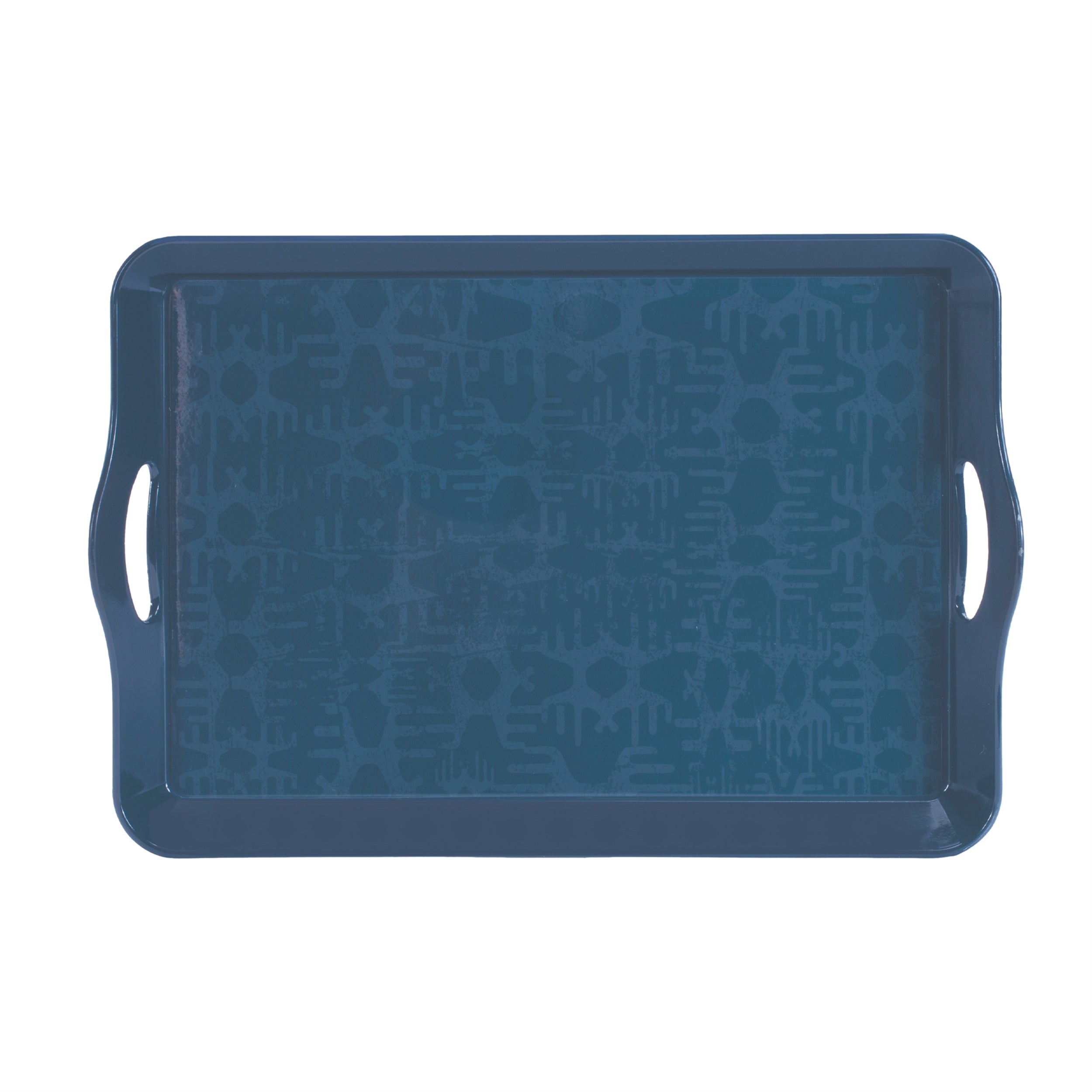 Abstract Geometric Print Tray 17"L