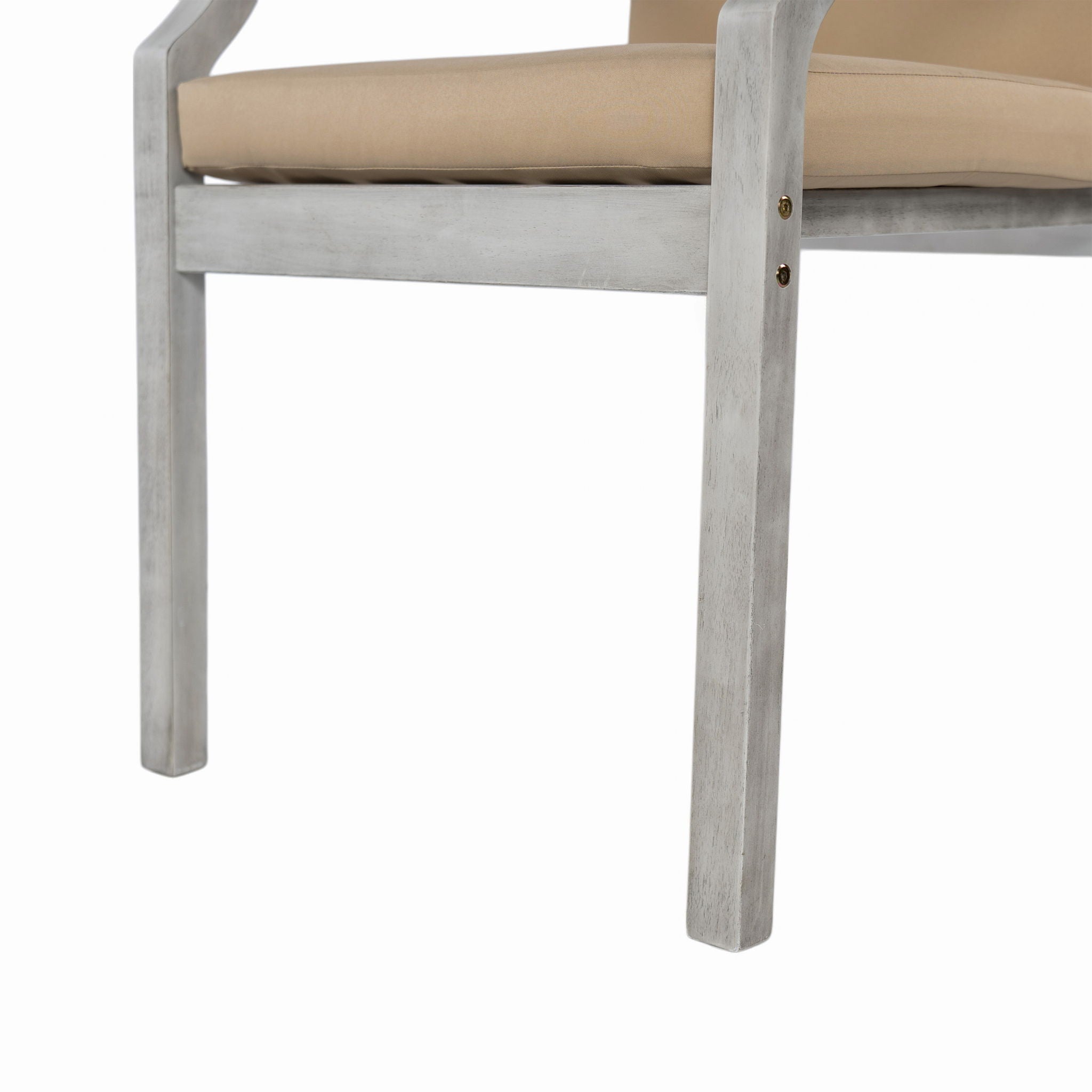 4 Person Outdoor Dining Set With Umbrella Hole And Removable Cushions For Patio - Gray