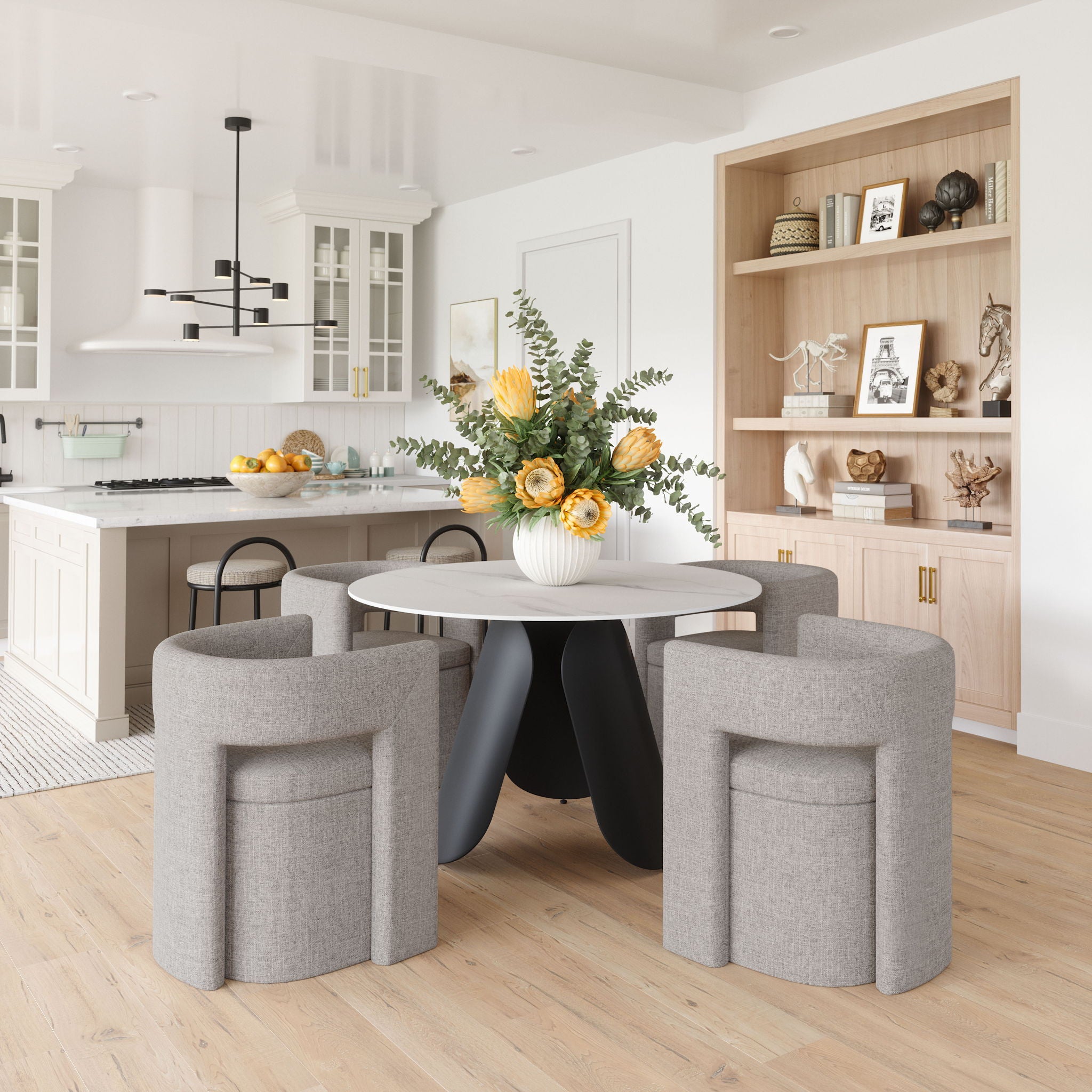 Papua - Dining Chair - Gray