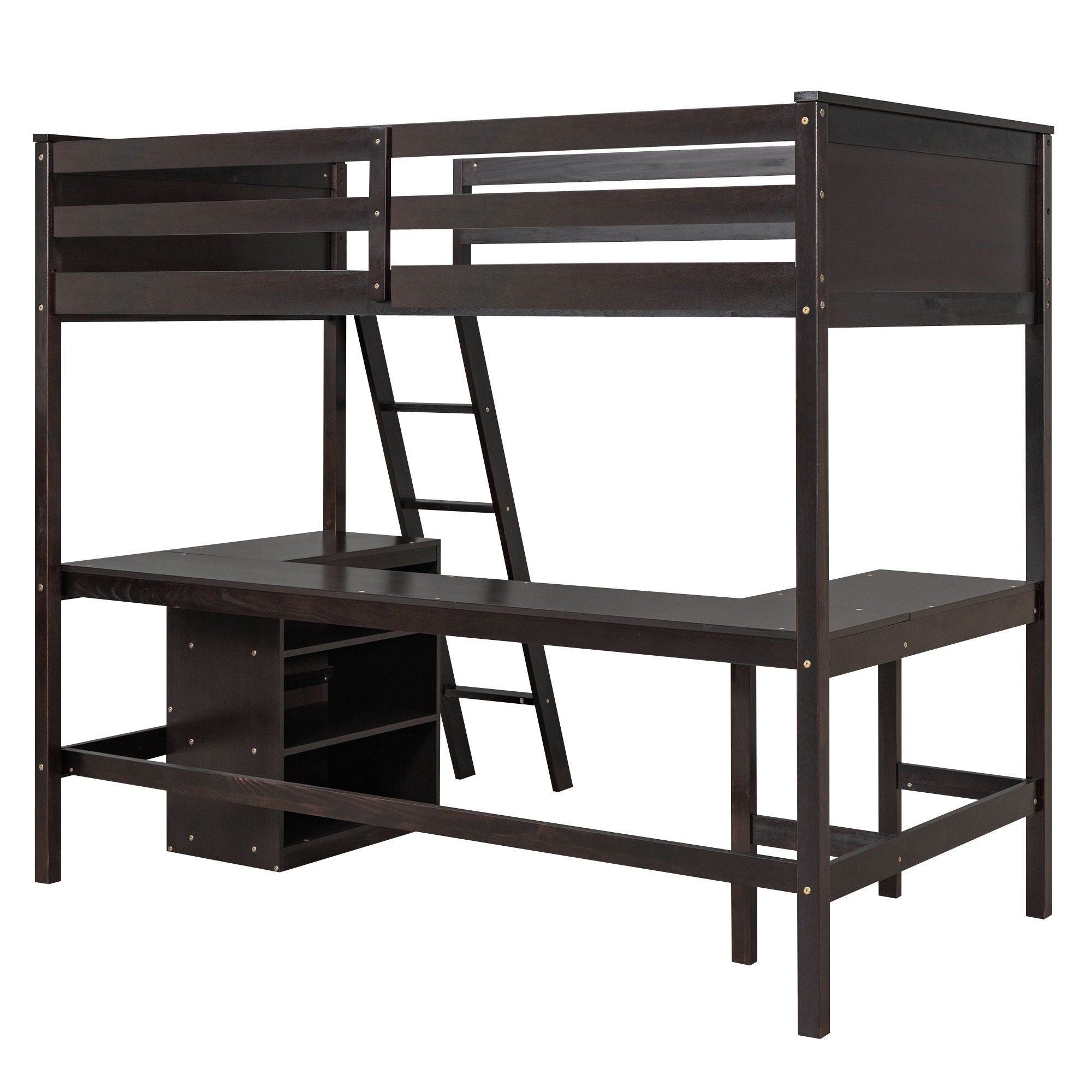 Loft Bed With Shelves With Desk