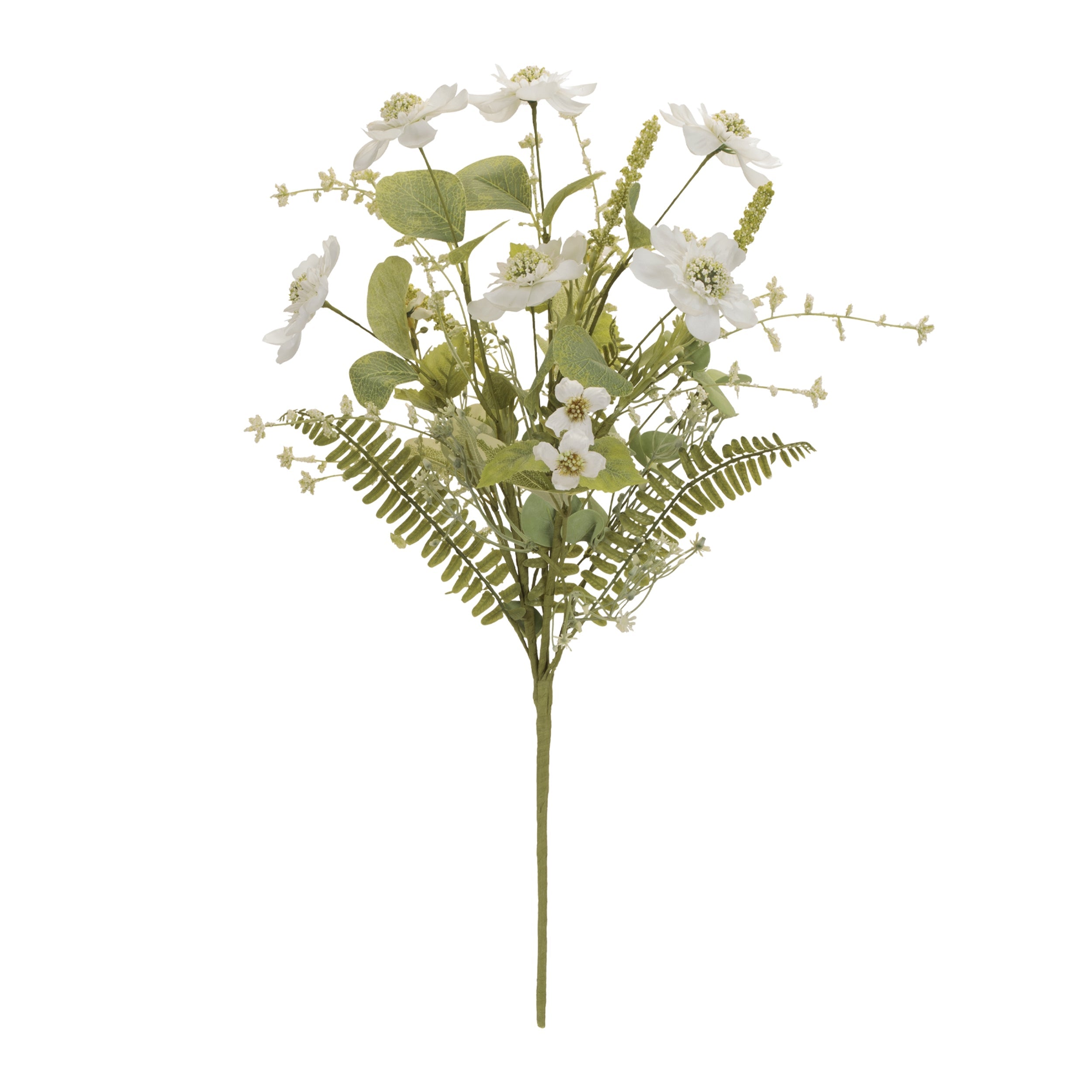 Mixed pincushion floral bush (set of 2)