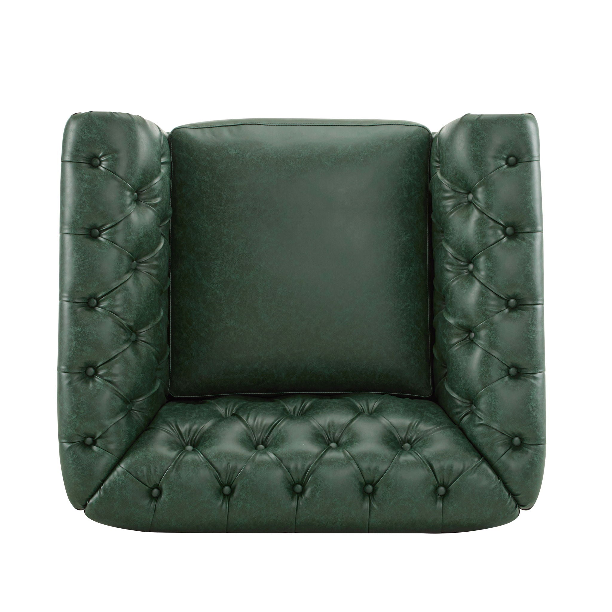 Chesterfield Style Swivel Club Chair With Button Tufted