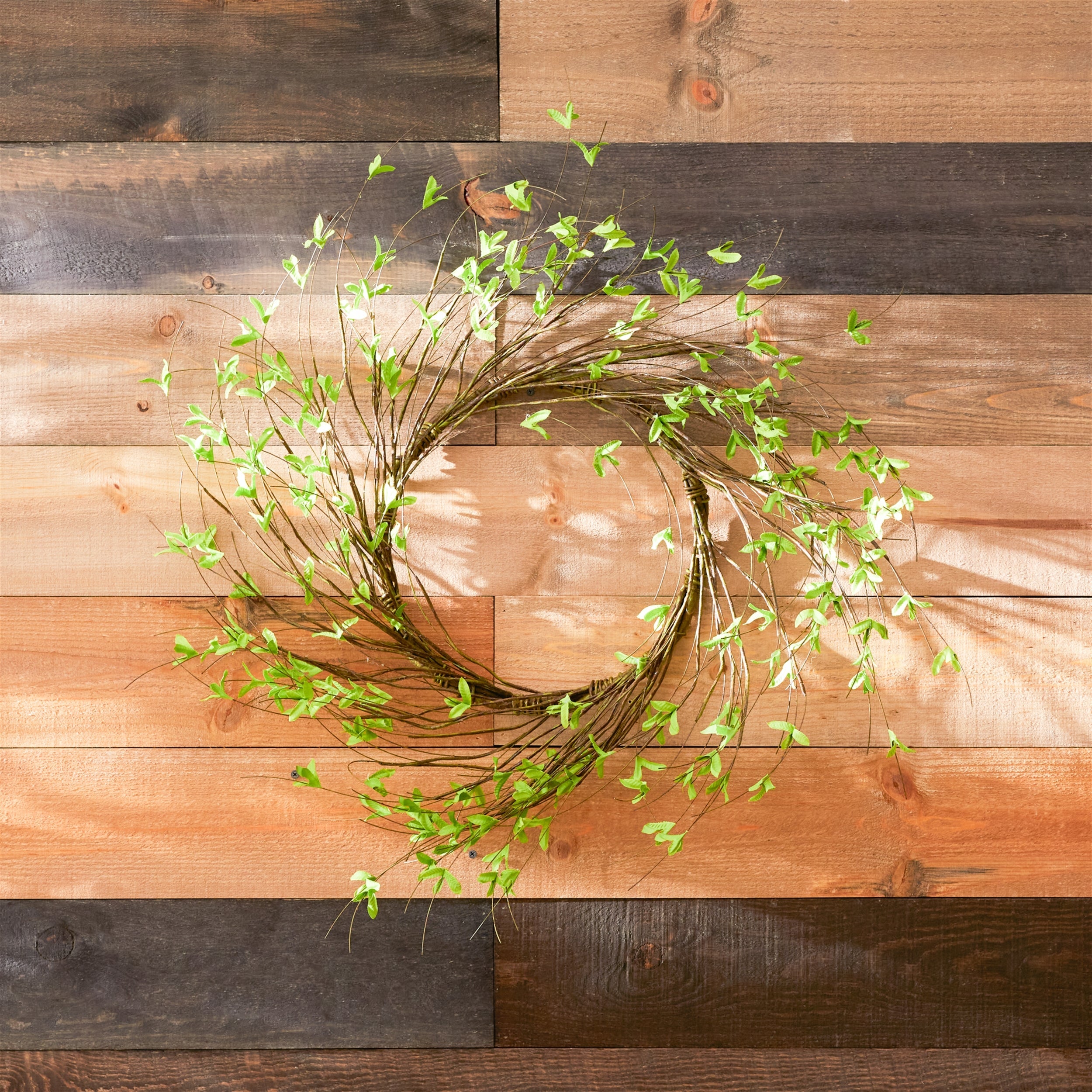 Mini Leaf Twig Wreath 22"D