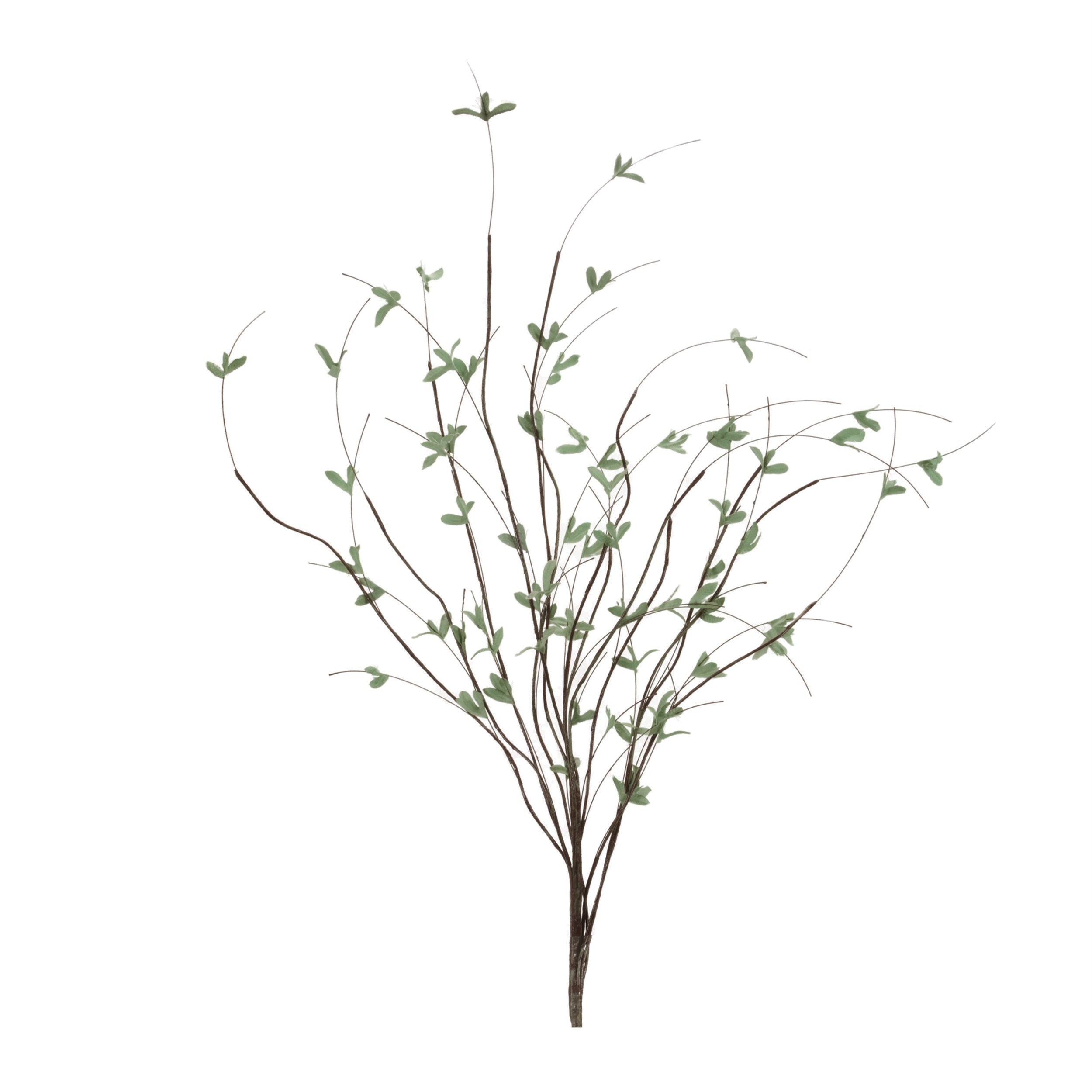 Mini-Leaf-Twig-Branch-(Set-of-4)-Artificial-Flowering-Plants