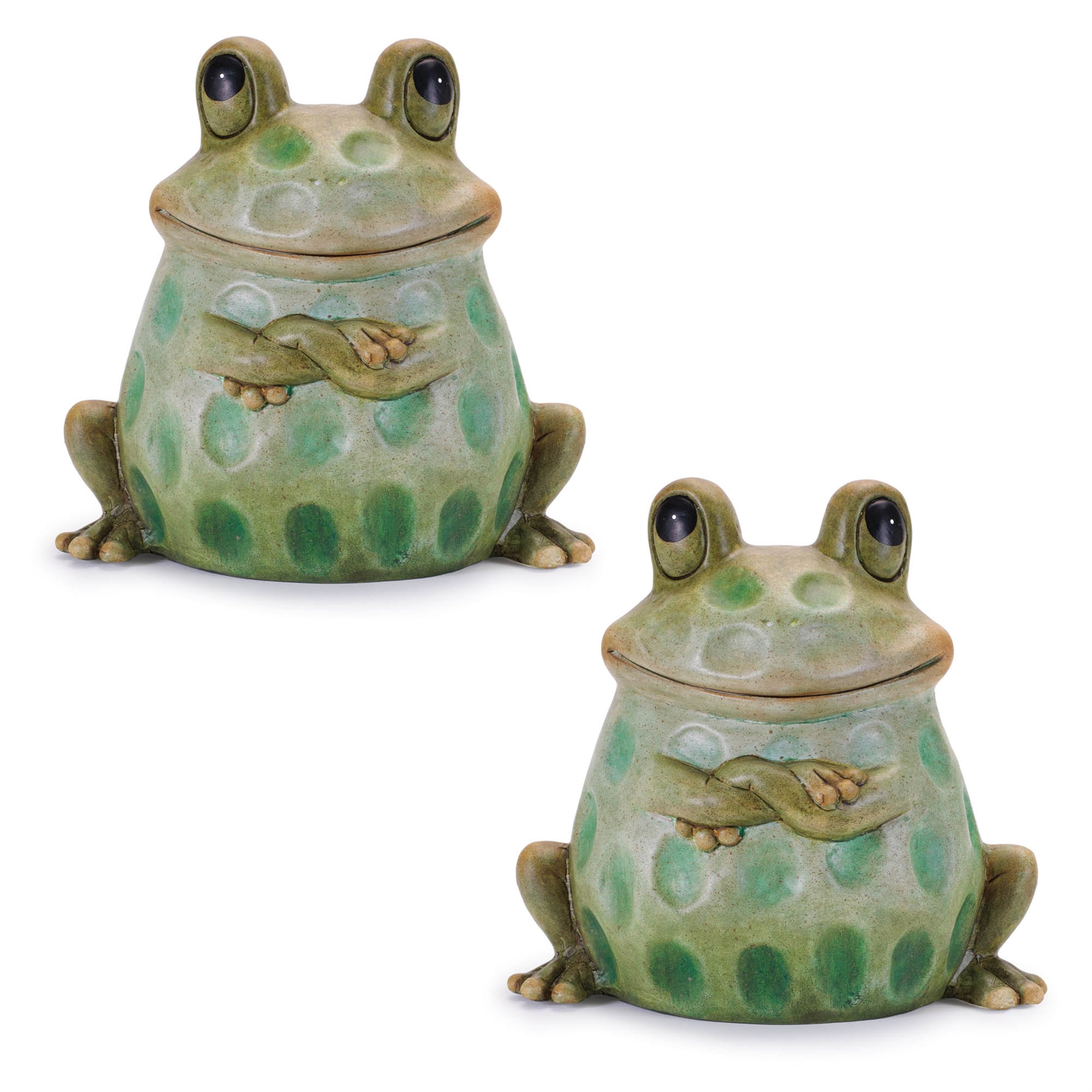 Terra Cotta Sitting Garden Frog (Set of 4)