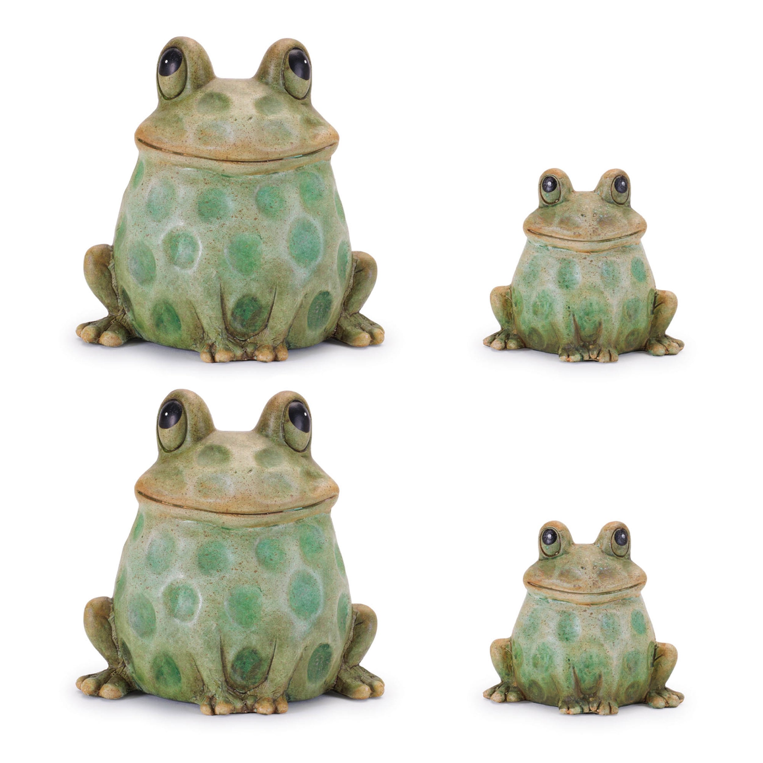 Terra-Cotta-Sitting-Garden-Frog-(Set-of-2)-Garden-Decor