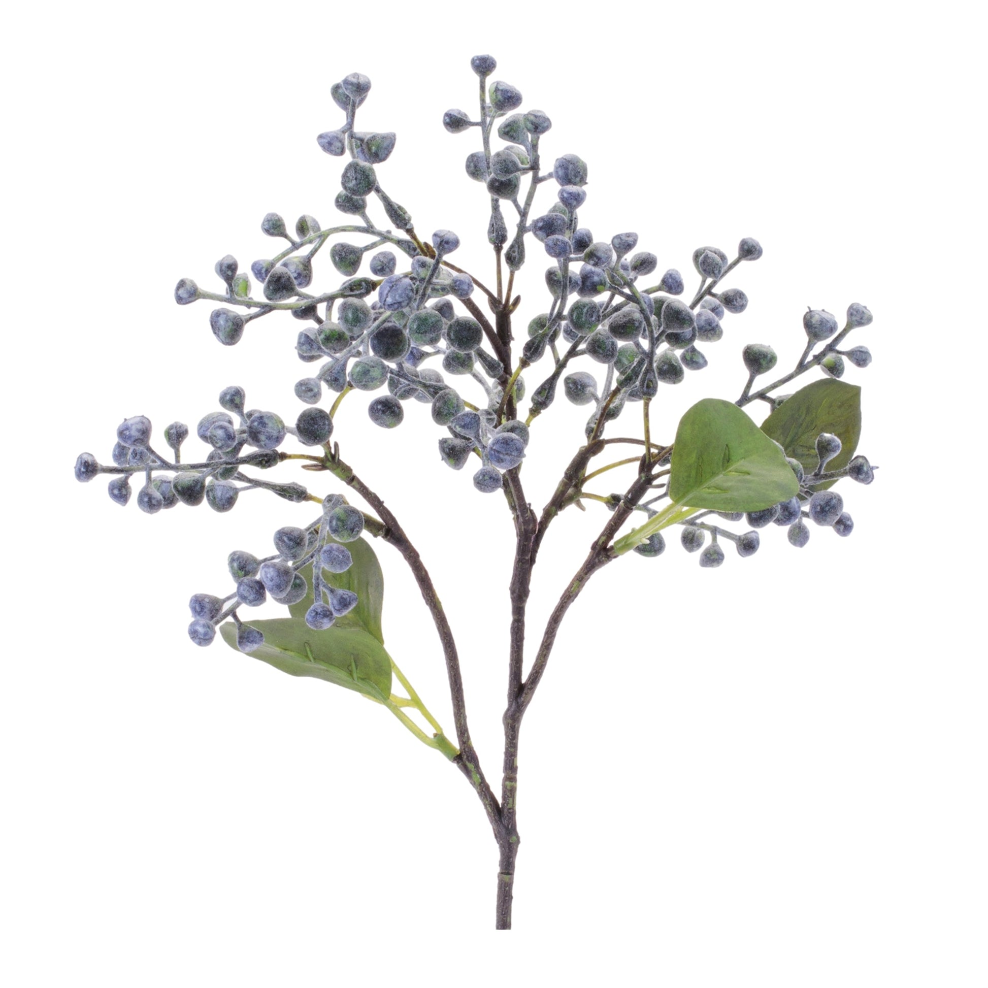 Blue-berry-foliage-pick-(set-of-24)-Artificial-Flowering-Plants