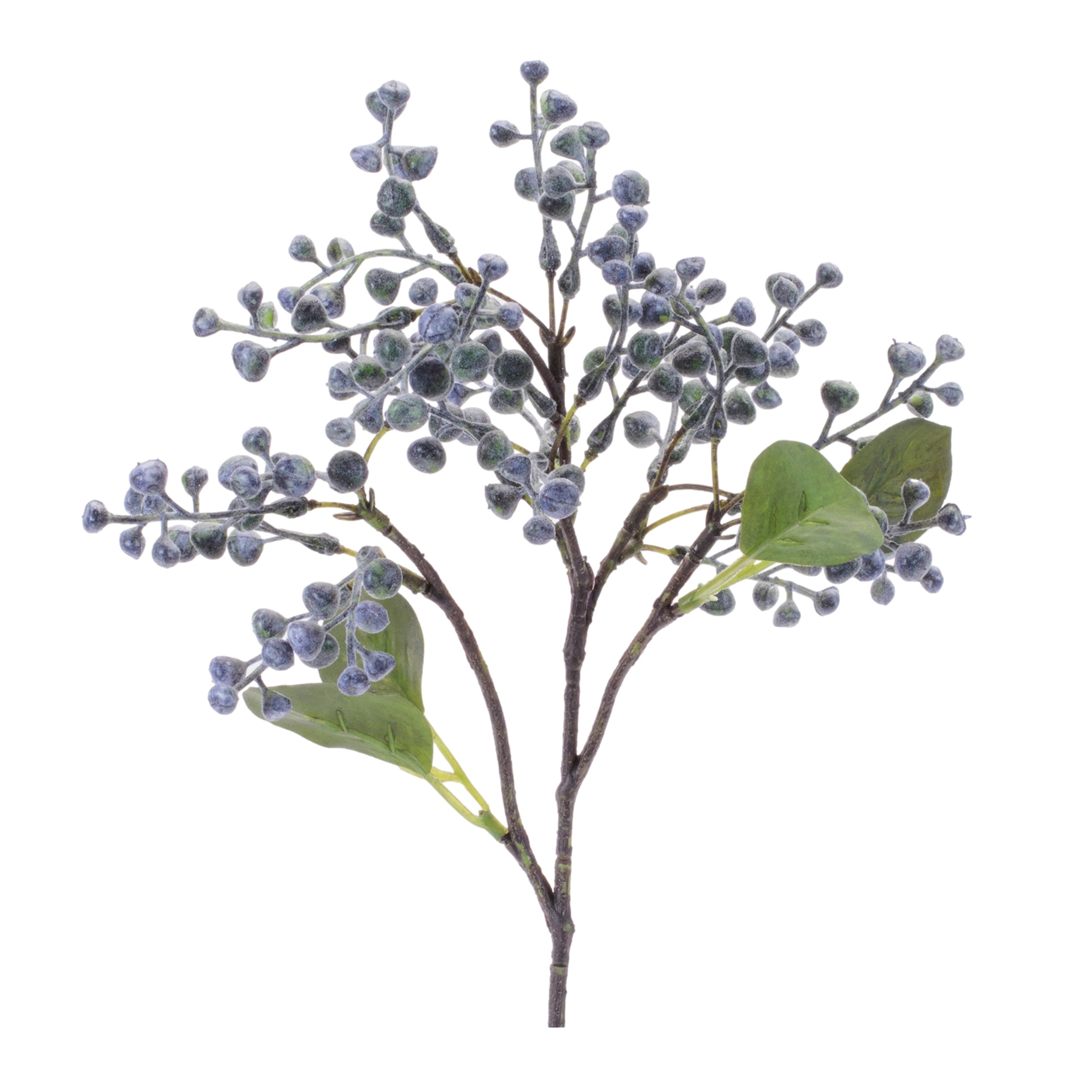 Blue-berry-foliage-pick-(set-of-24)-Artificial-Flowering-Plants