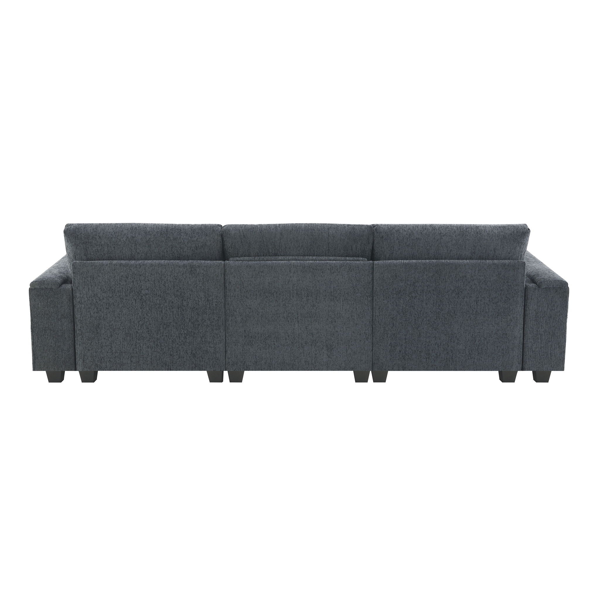 Sectional With Bluetooth Speaker Comfy Cloud Couch Set With Drop Down Table Cup Holders, USB Charger Storage Armrest Wide Seat Sofa - Best Buy Furniture