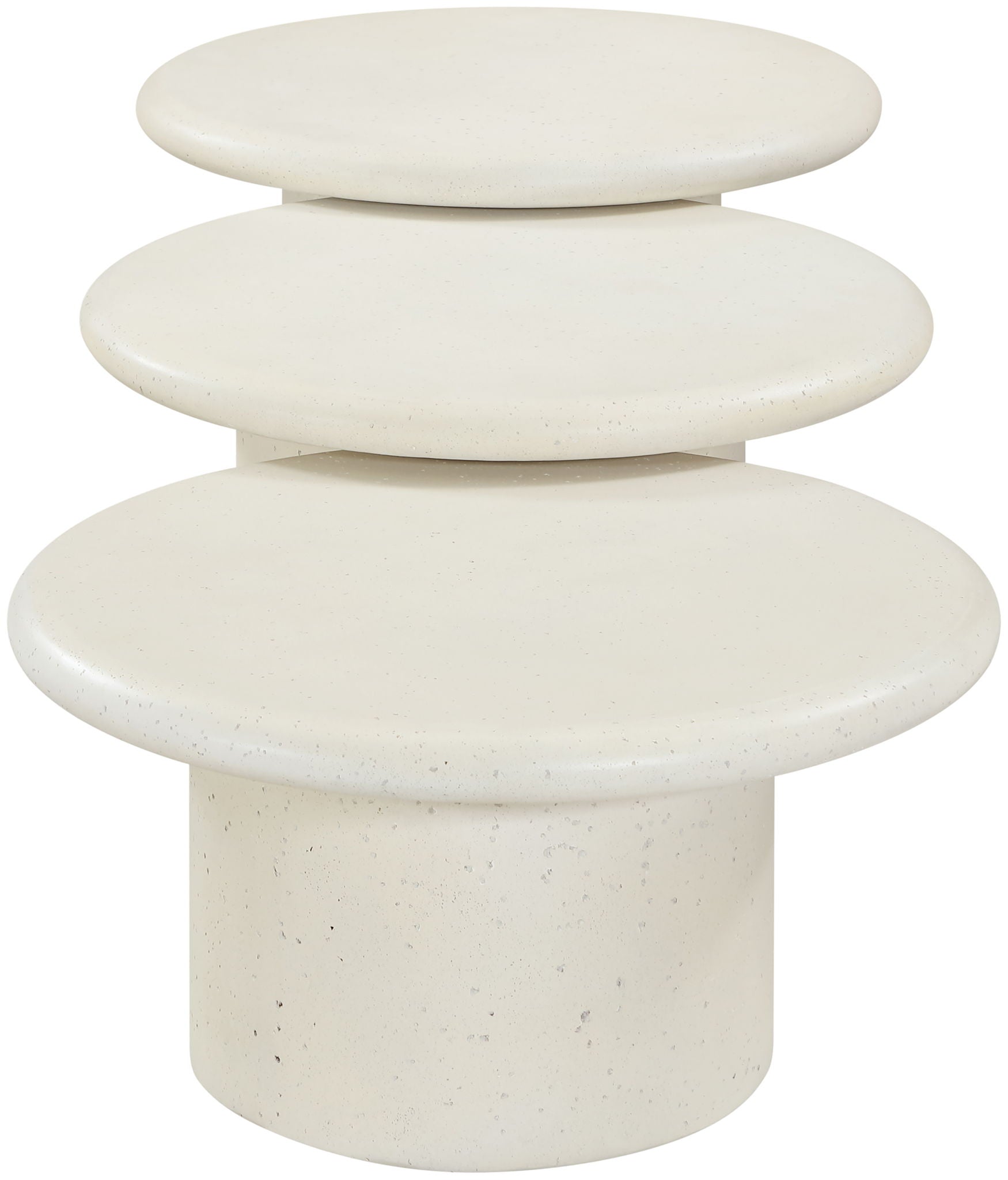 Emara - 3 Piece Concrete And Fiberglass Indoor / Outdoor Coffee Table