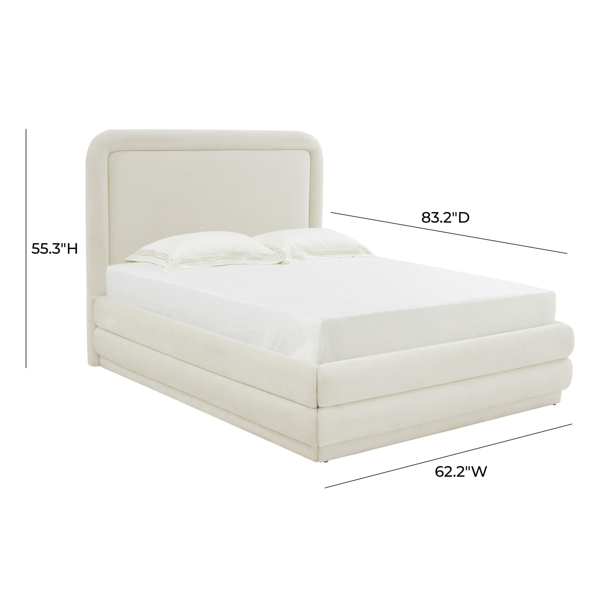 Briella - Velvet Bed