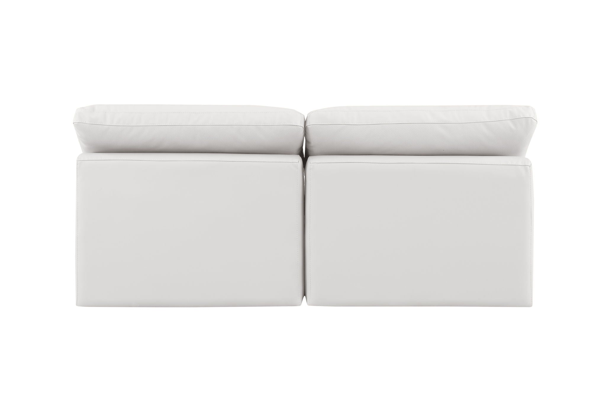 Indulge - Faux Leather 2 Seat Modular Armless Sofa