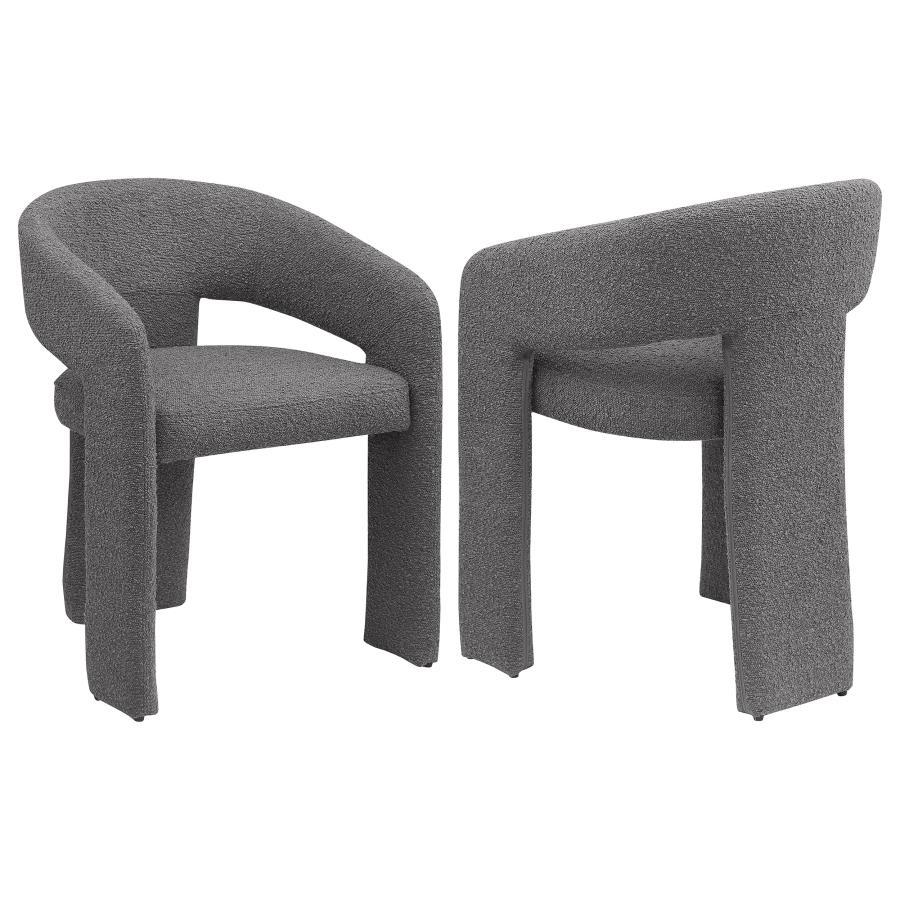 Eudora - Boucle Upholstered Dining Arm Chair