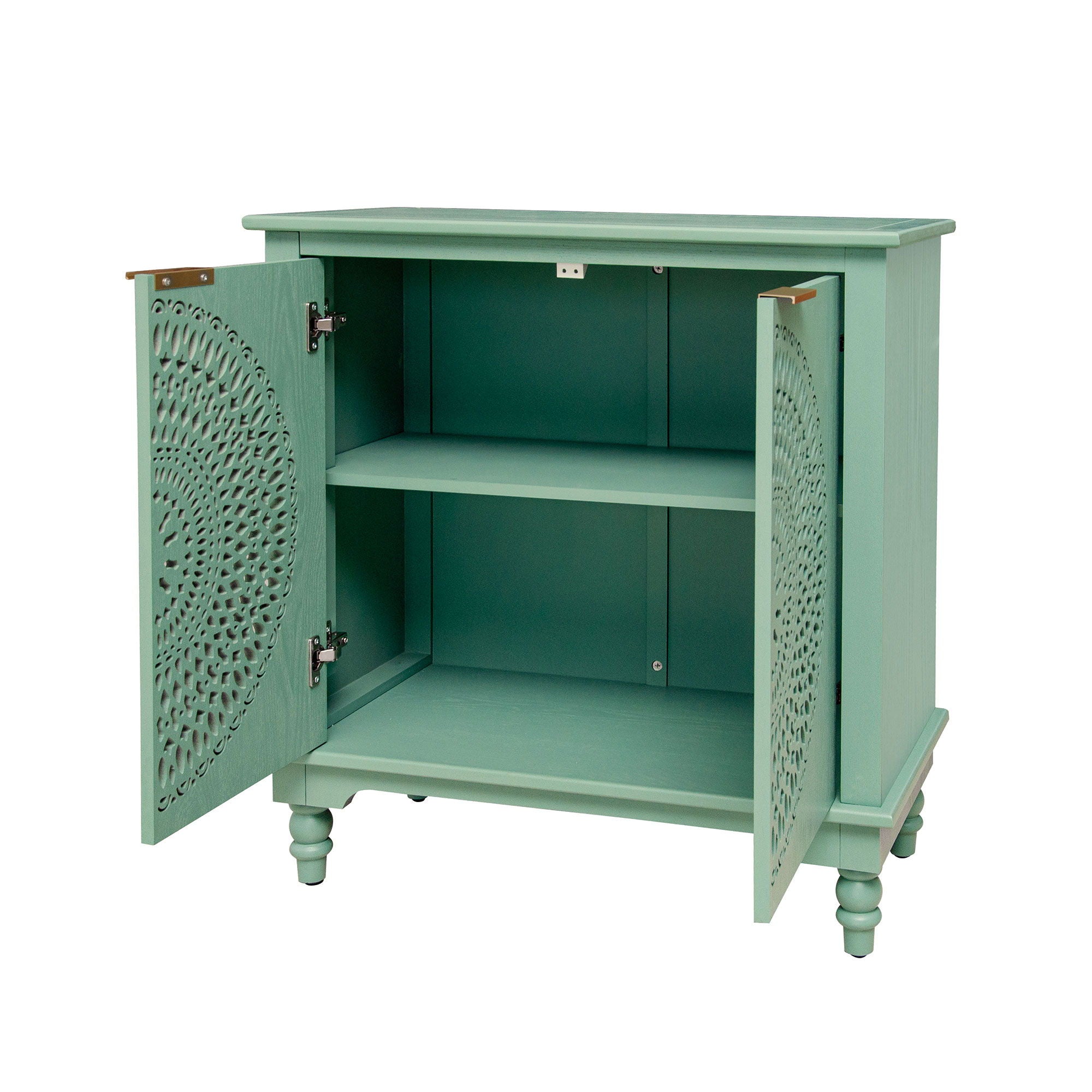 Hollow - Carved 2 Doors Accent Cabinet