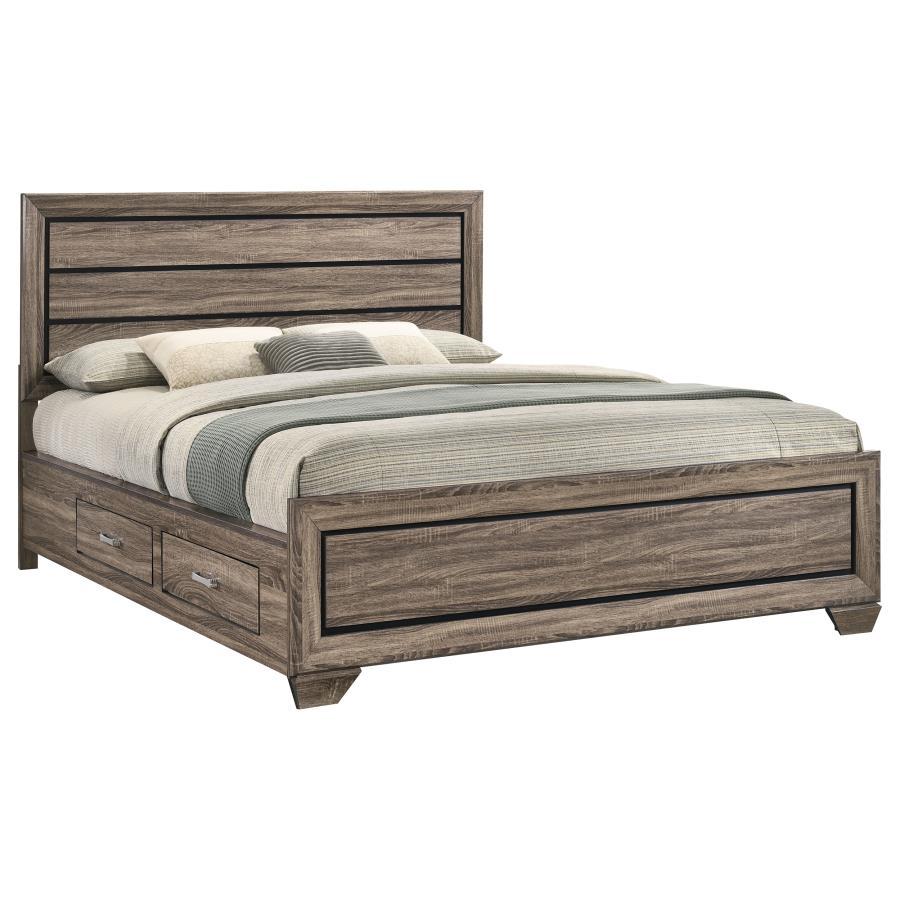 Kauffman - Wood Storage Panel Bed
