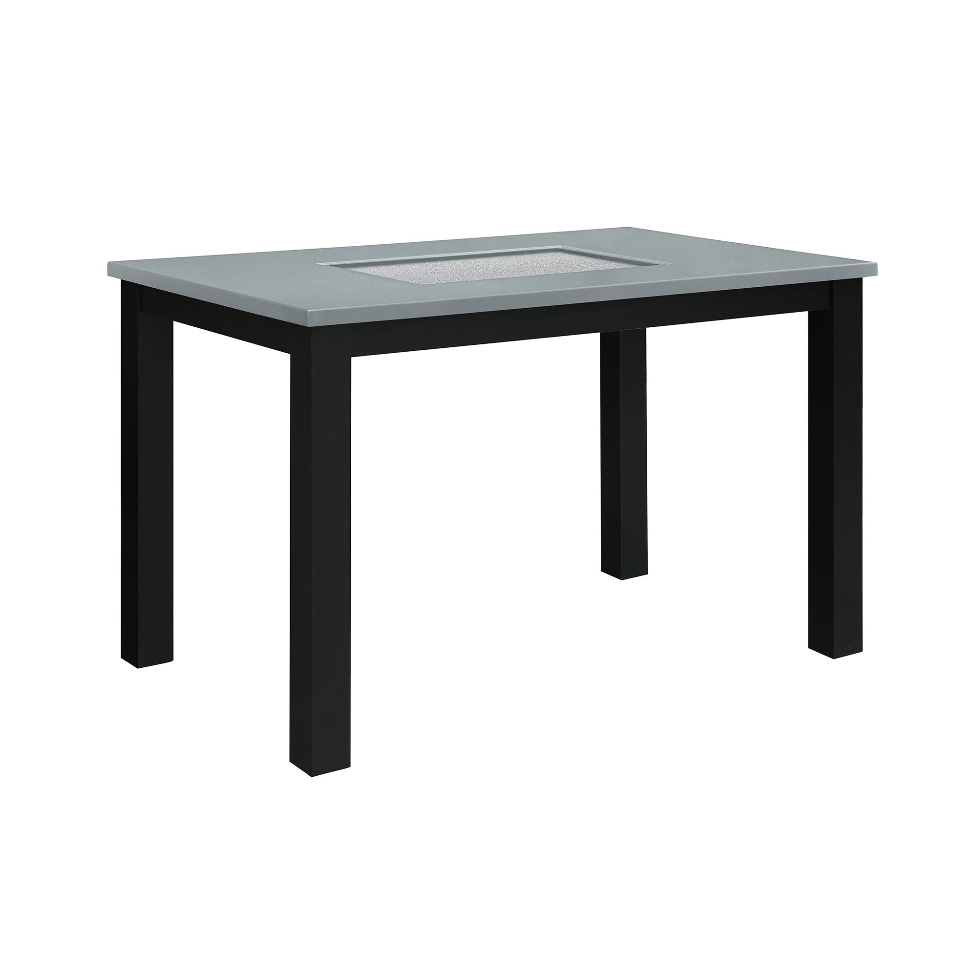 Dining Table Set With 4 Chairs, 5 Piece Set - Gray