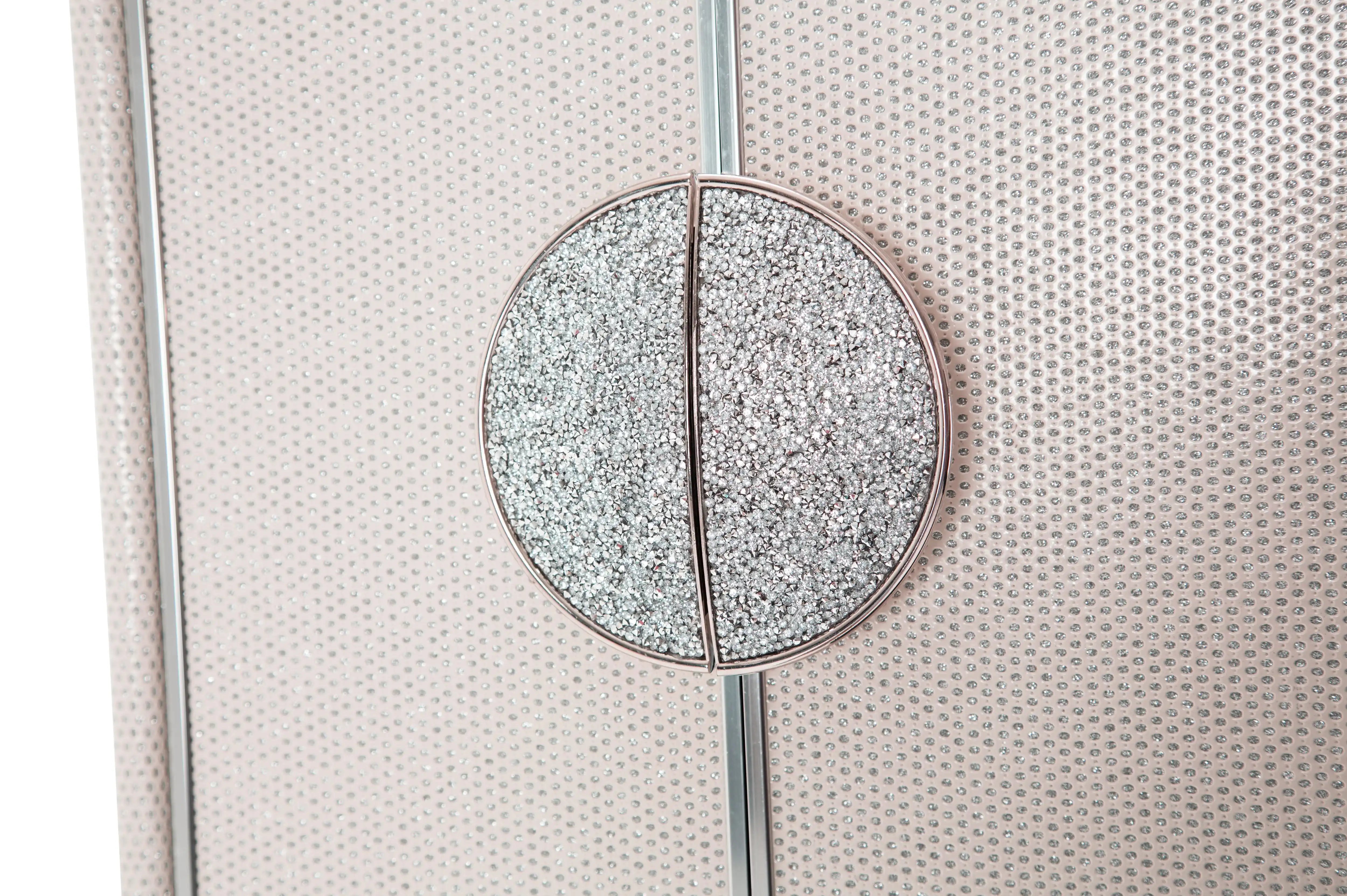 Glimmering Heights - Upholstered Swivel Lingerie Chest - Dove - Best Buy Furniture