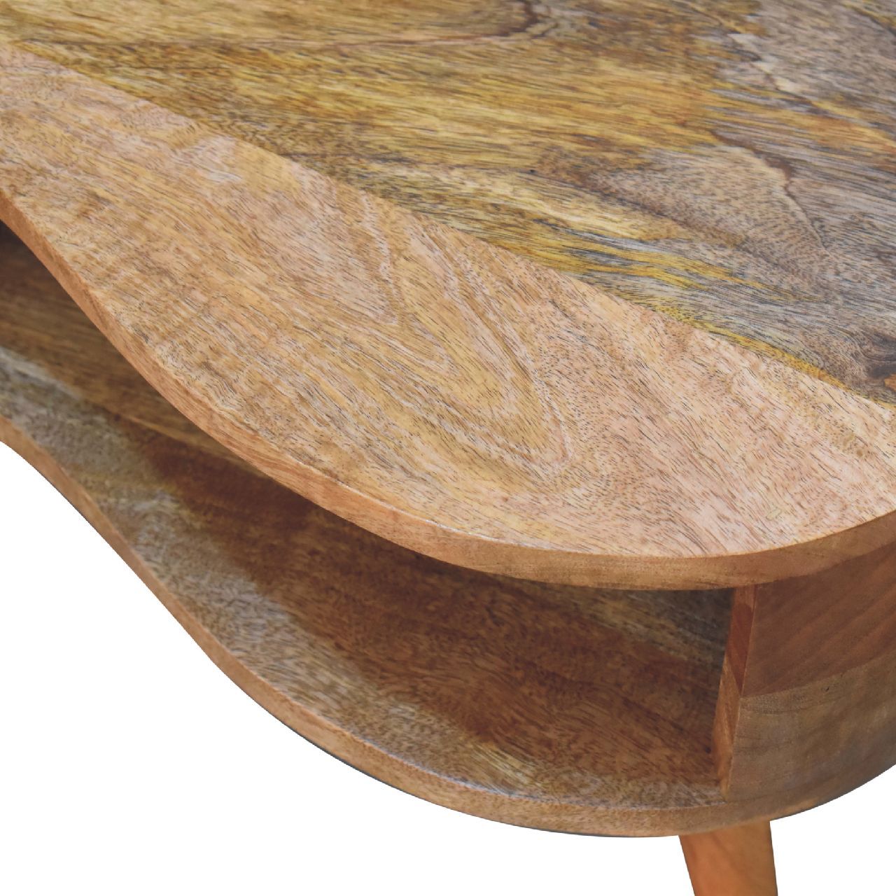 Wave Coffee Table With 1 Drawer
