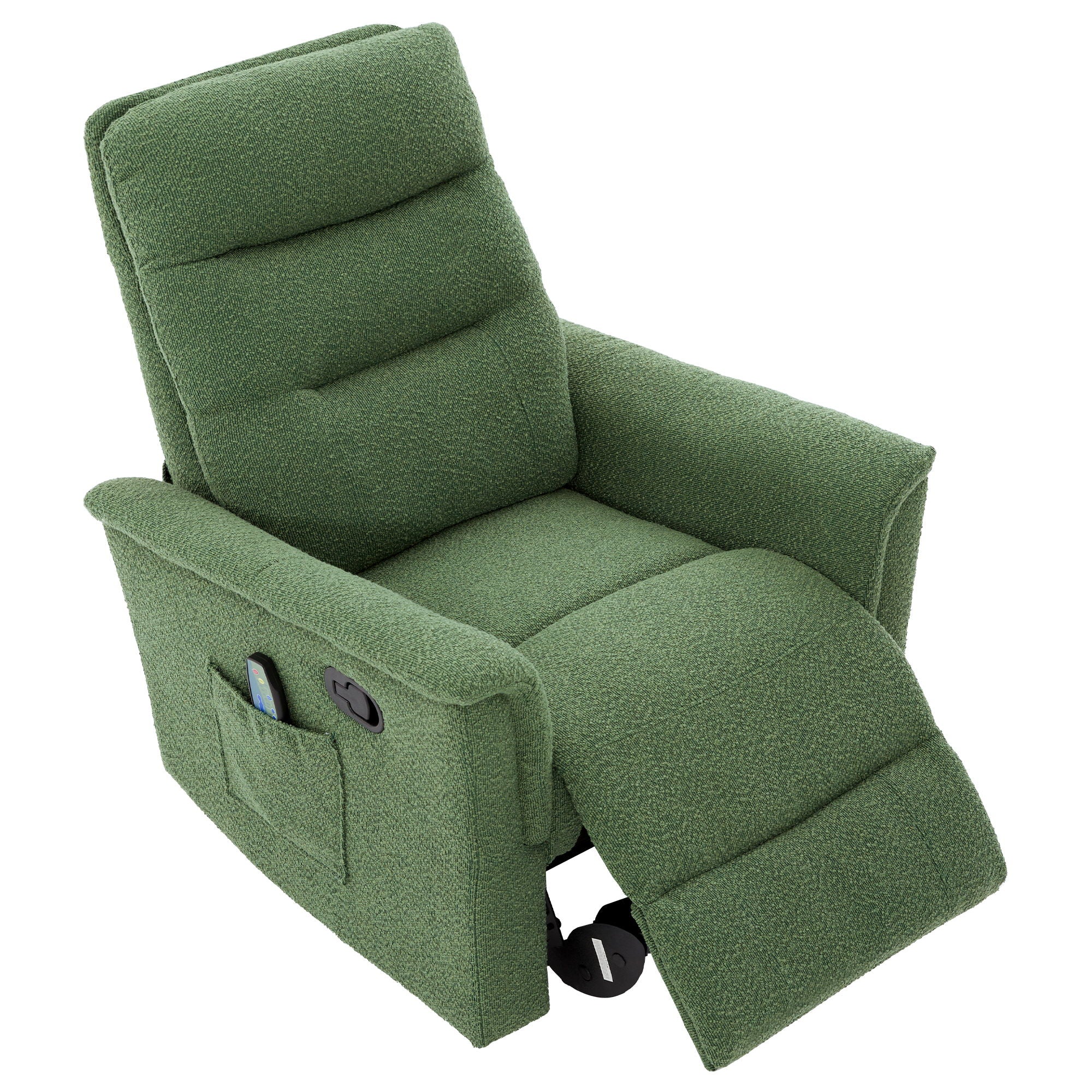 Manual Recliner Chair With 8 Point Massage And Swivel Function