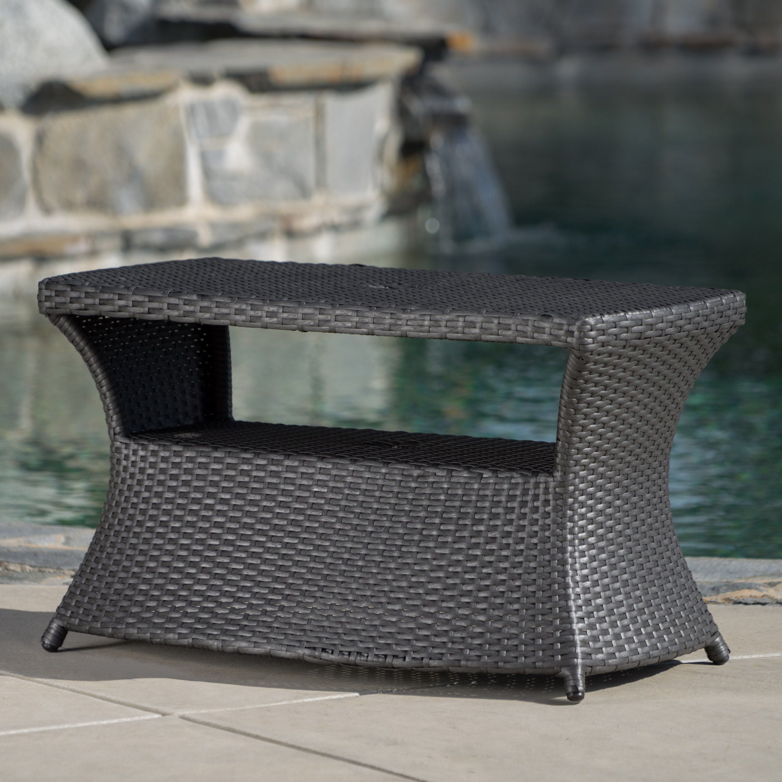 Berkeley - Chaise Lounge Side Table - Gray