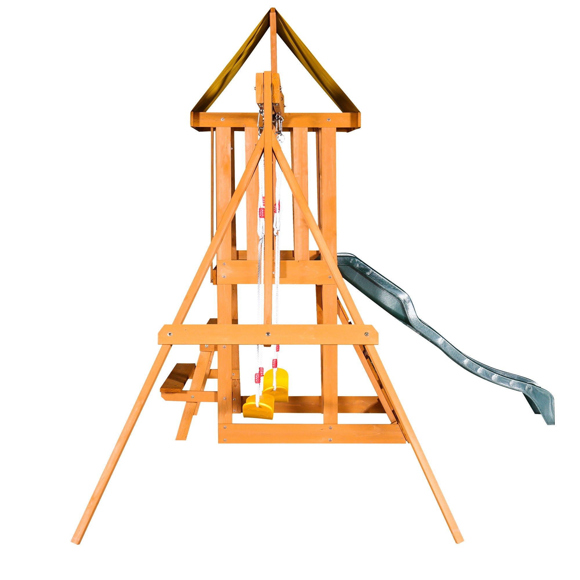 Children's Playset 3 In 1 With Slide, Swings, And Climber