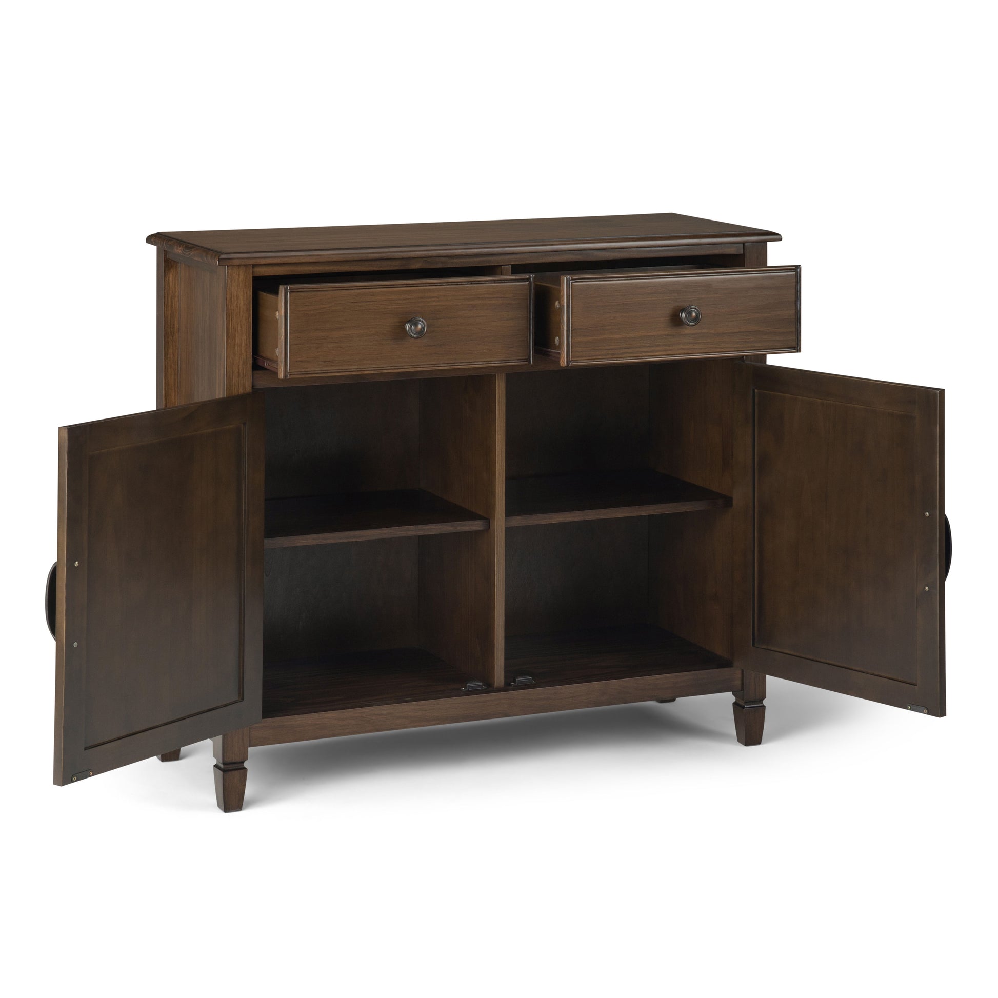 Connaught - Entryway Storage Cabinet - Rustic Natural Aged Brown - Best Buy Furniture
