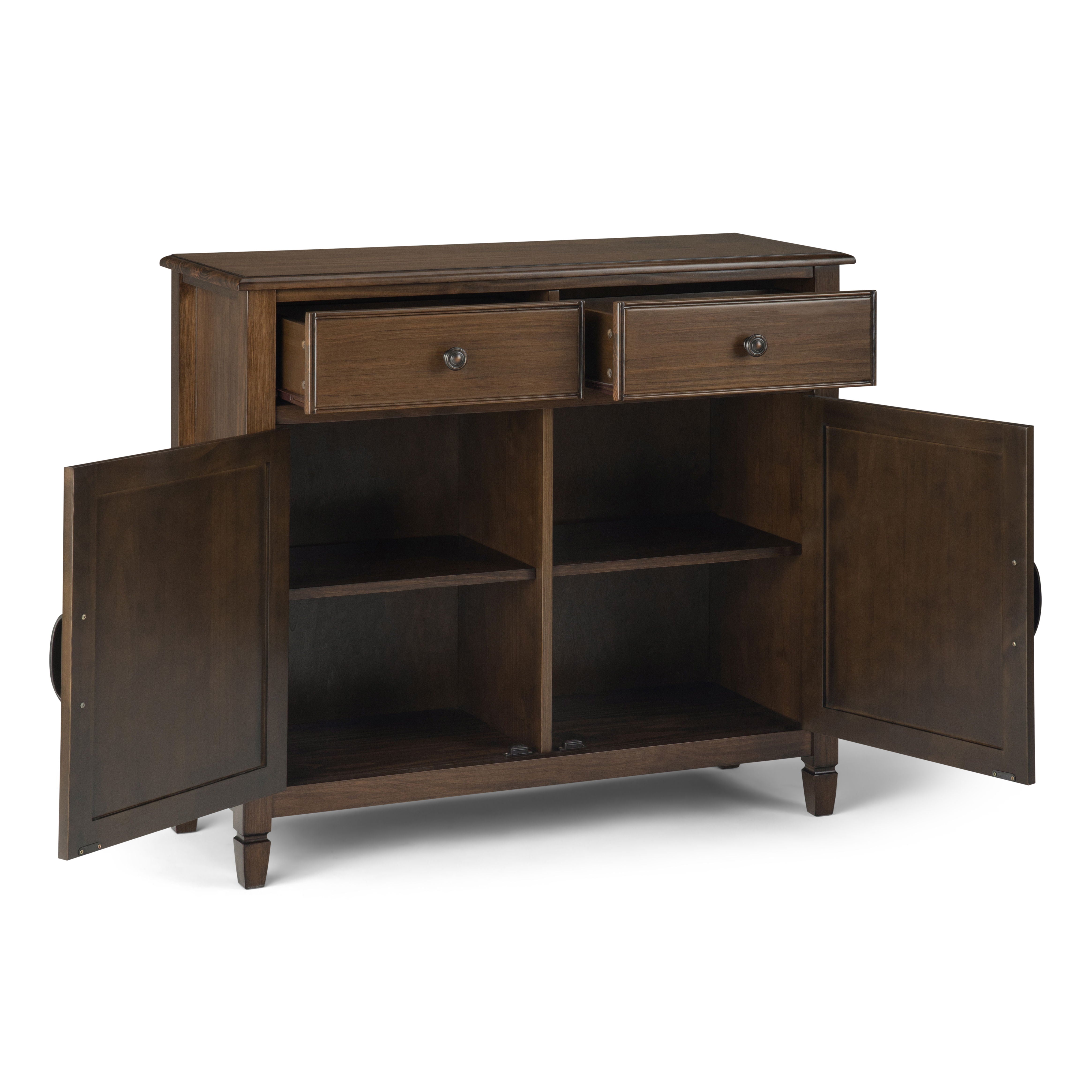 Connaught - Entryway Storage Cabinet - Rustic Natural Aged Brown - Best Buy Furniture