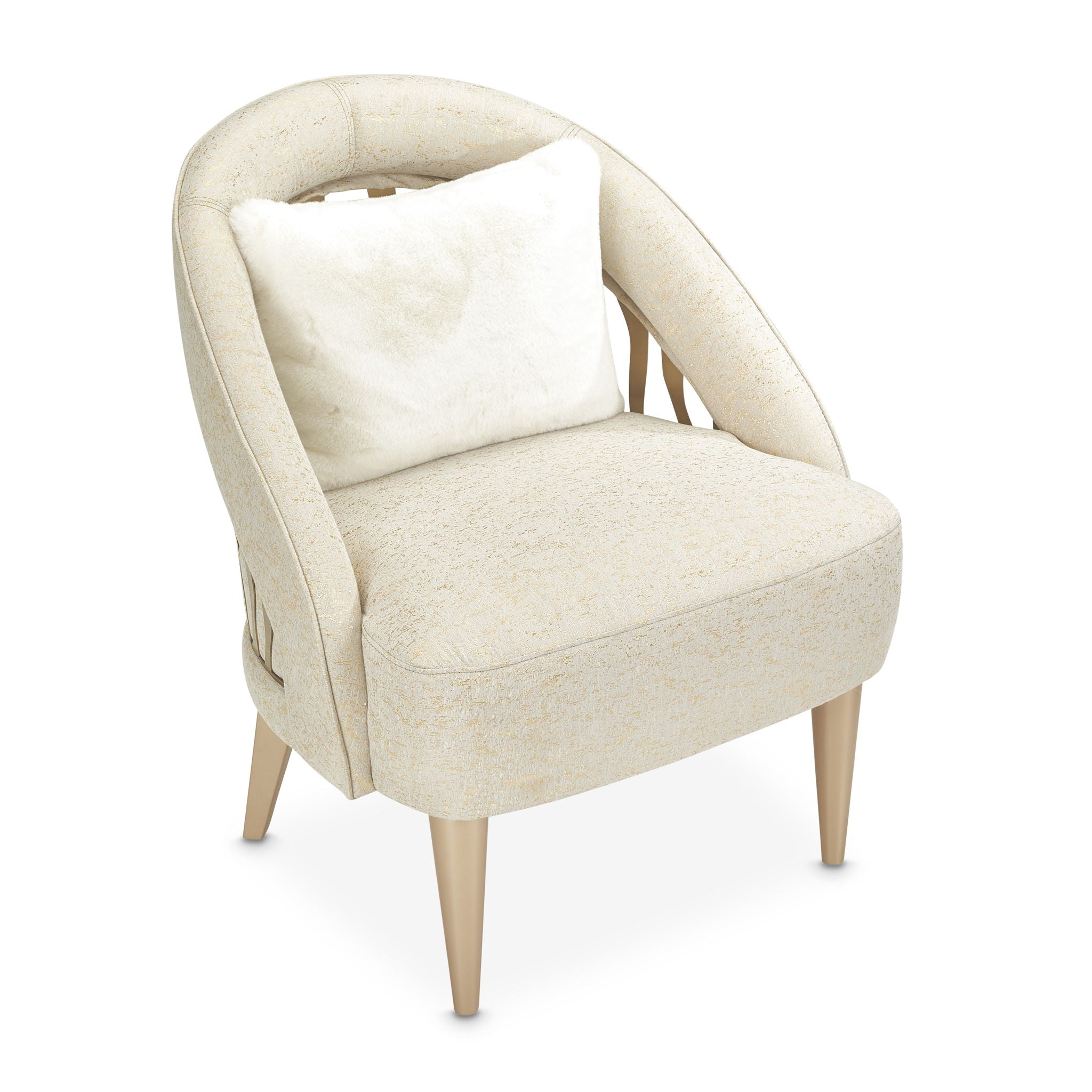 La Rachelle - Flame Chair - Gold Rush / Champagne