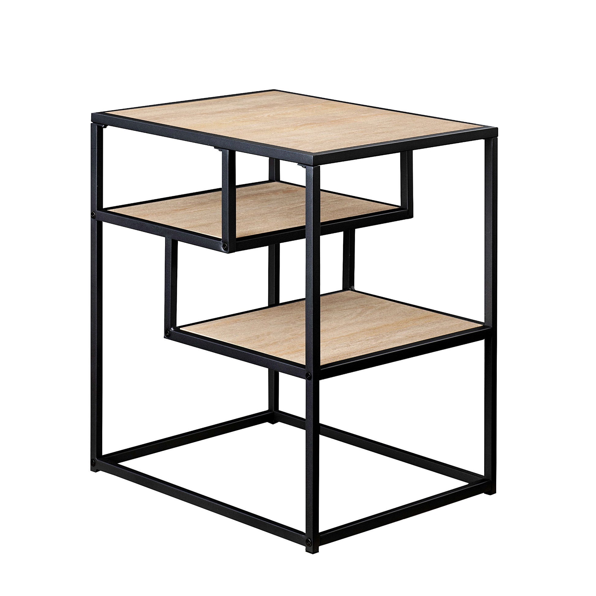 Modern Minimal Floating Shelf Side Table - Coastal Oak - Best Buy Furniture