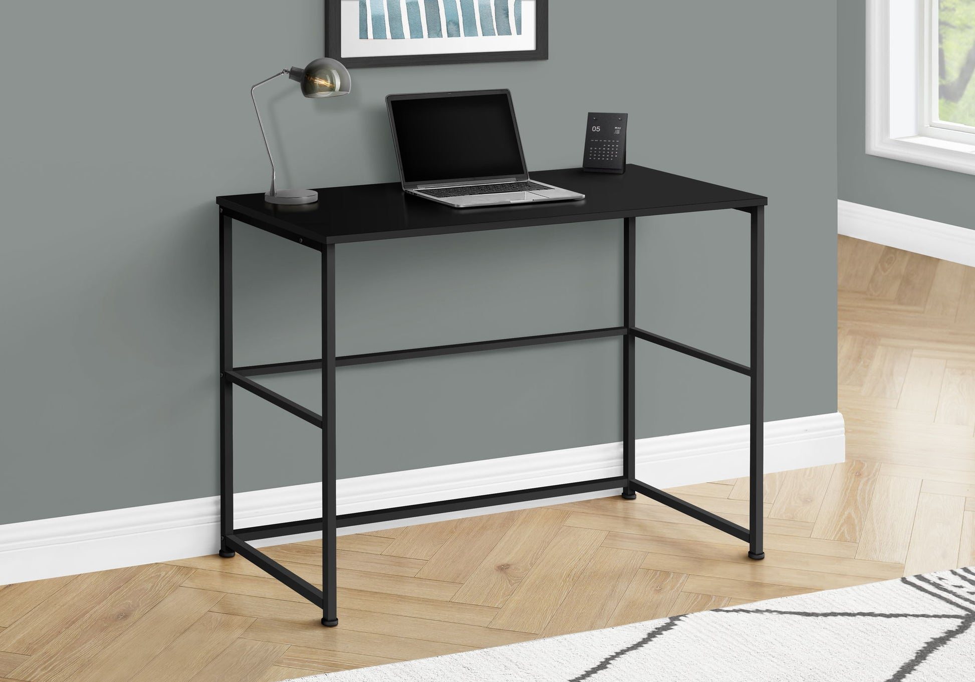 Computer Desk, Home Office, Laptop, Left & Right Set-Up, Storage Drawers, Work, Contemporary, Modern - Black - Best Buy Furniture