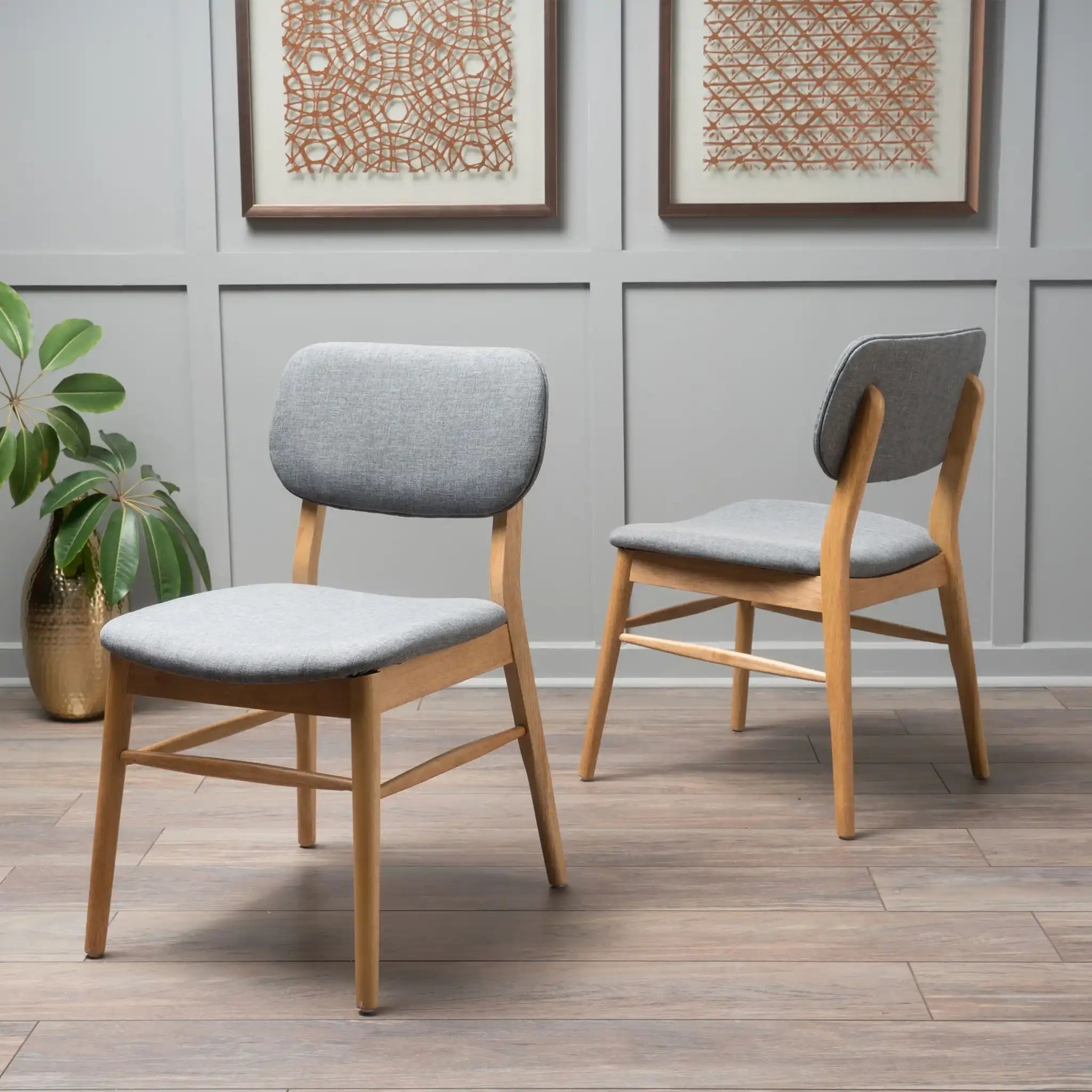 Voyager Upholstered Accent Chair With Splayed Legs And Wood Frame (Set of 2)