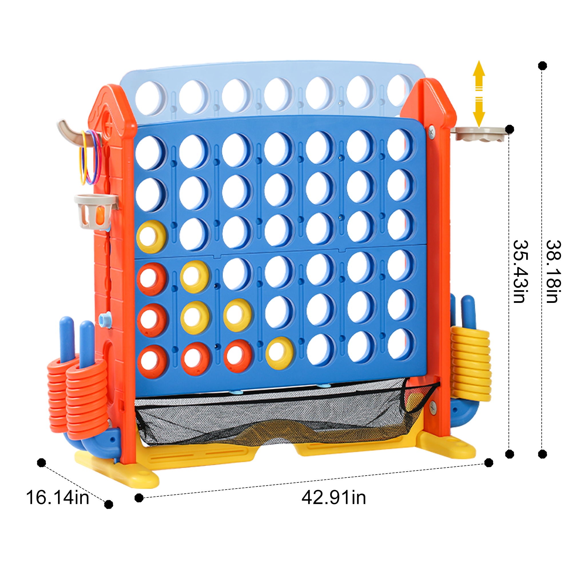 4 To Score Giant Game Set With Mesh Bag & Jumbo Connect 4