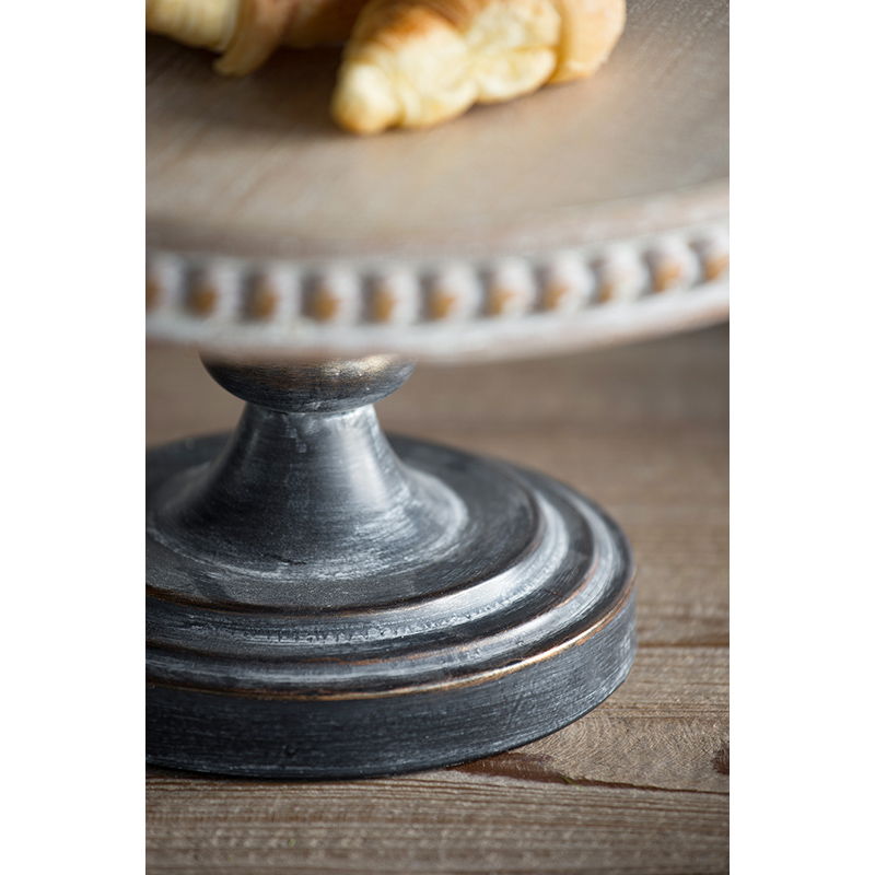 Wooden Display Stand With Beaded Trim - Black Brown - Best Buy Furniture