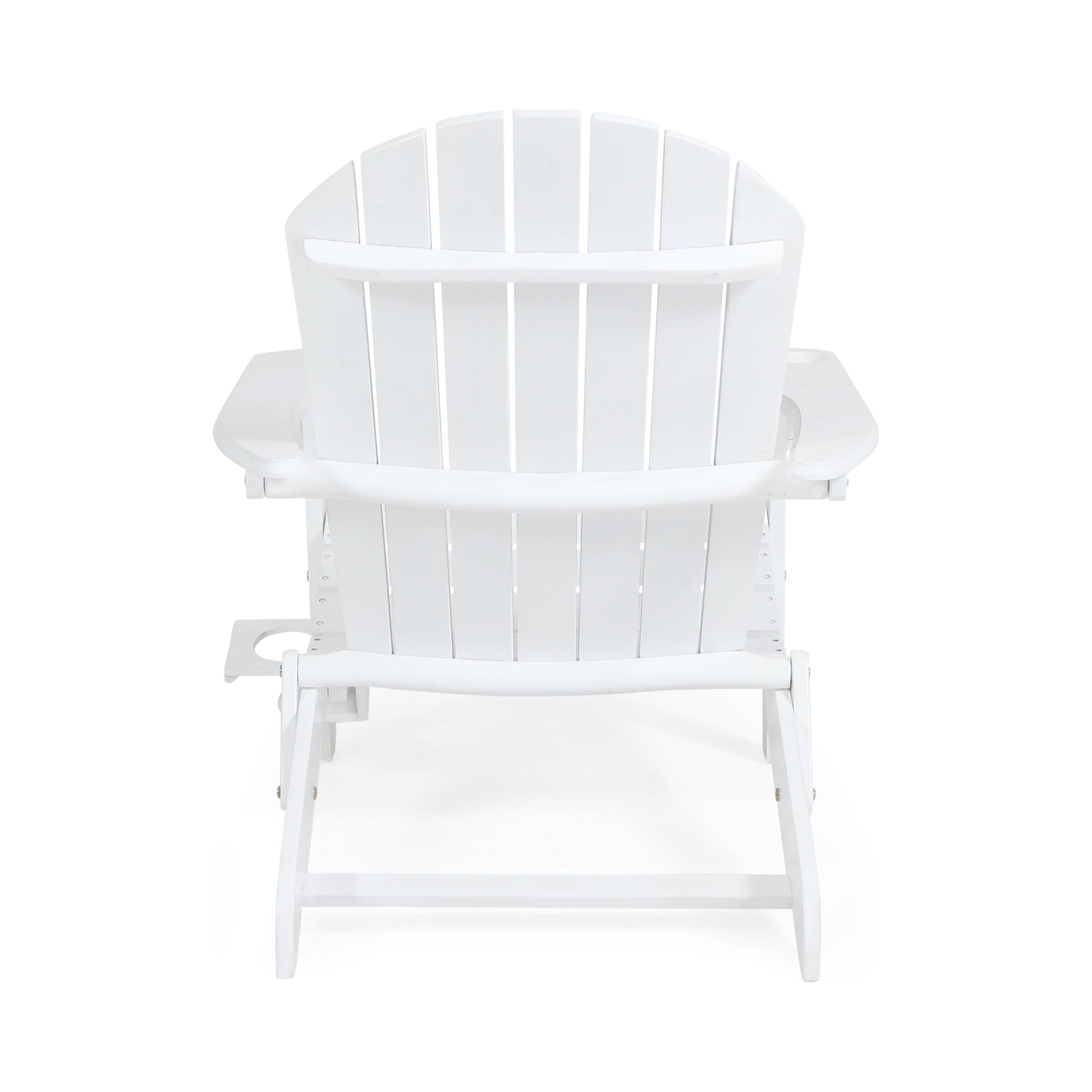 Zenithia - Outdoor Foldable Adirondack Chair With 2 Cup Holders
