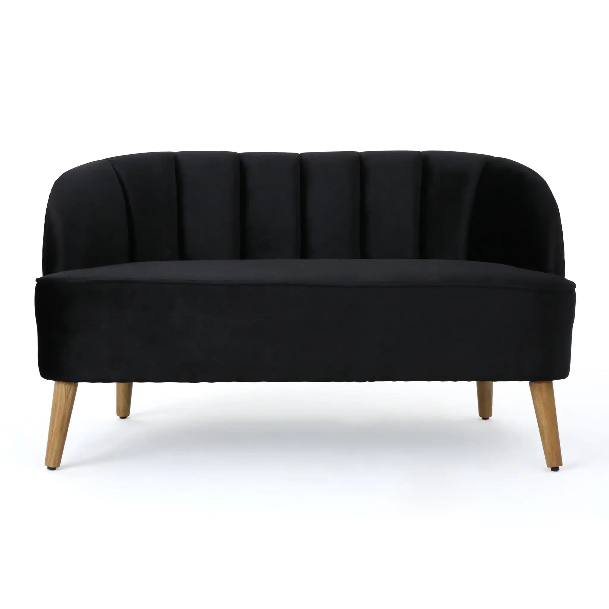 Modern Classic Shell Backed Loveseat