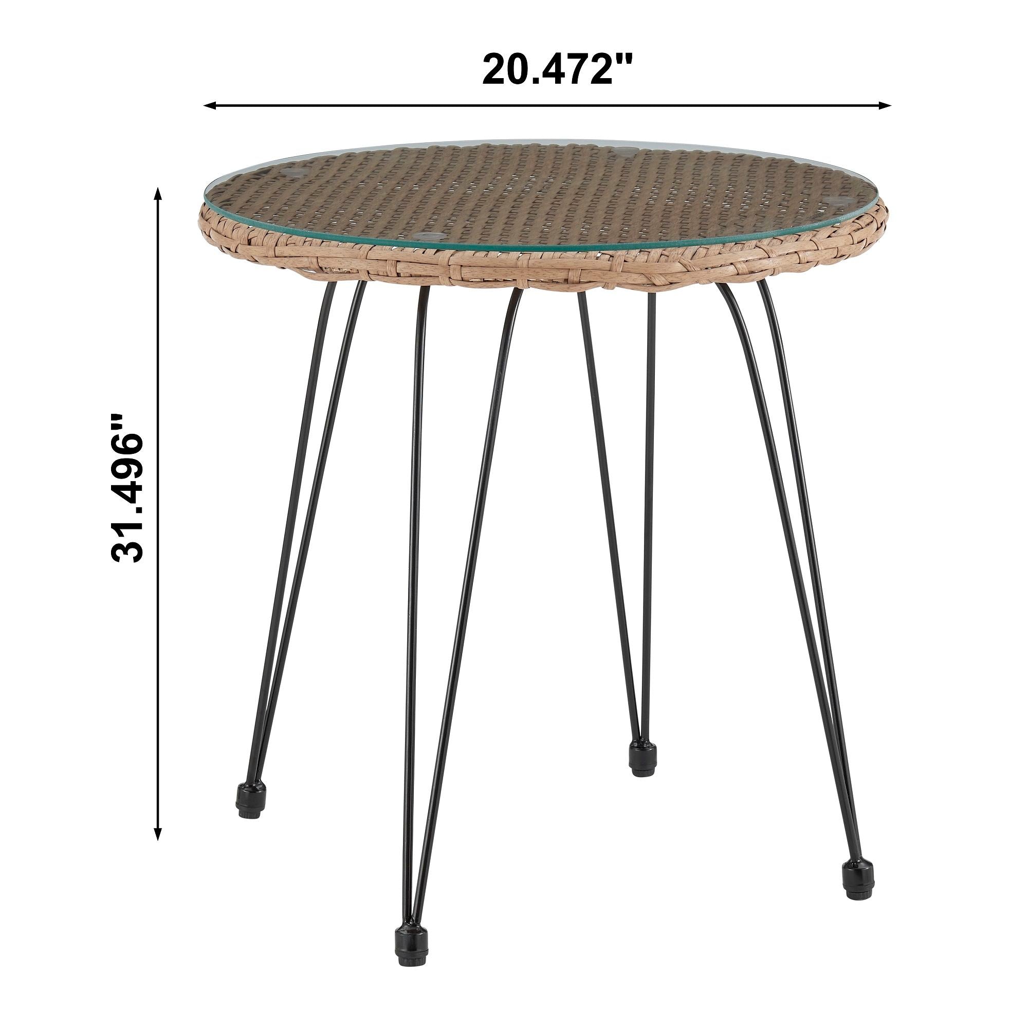 Antibes - 3 Piece Outdoor Patio Conversation Set