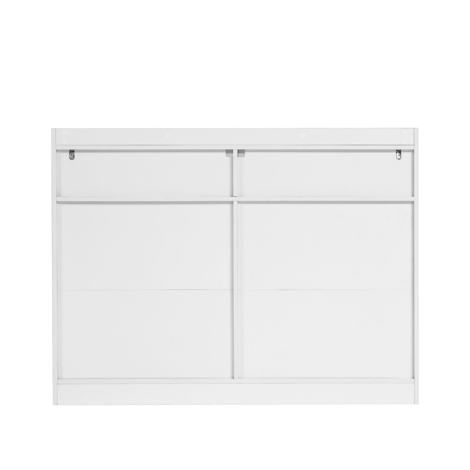 6 Drawer Dresser For Bedroom With LED Lights, Sturdy Frame - White