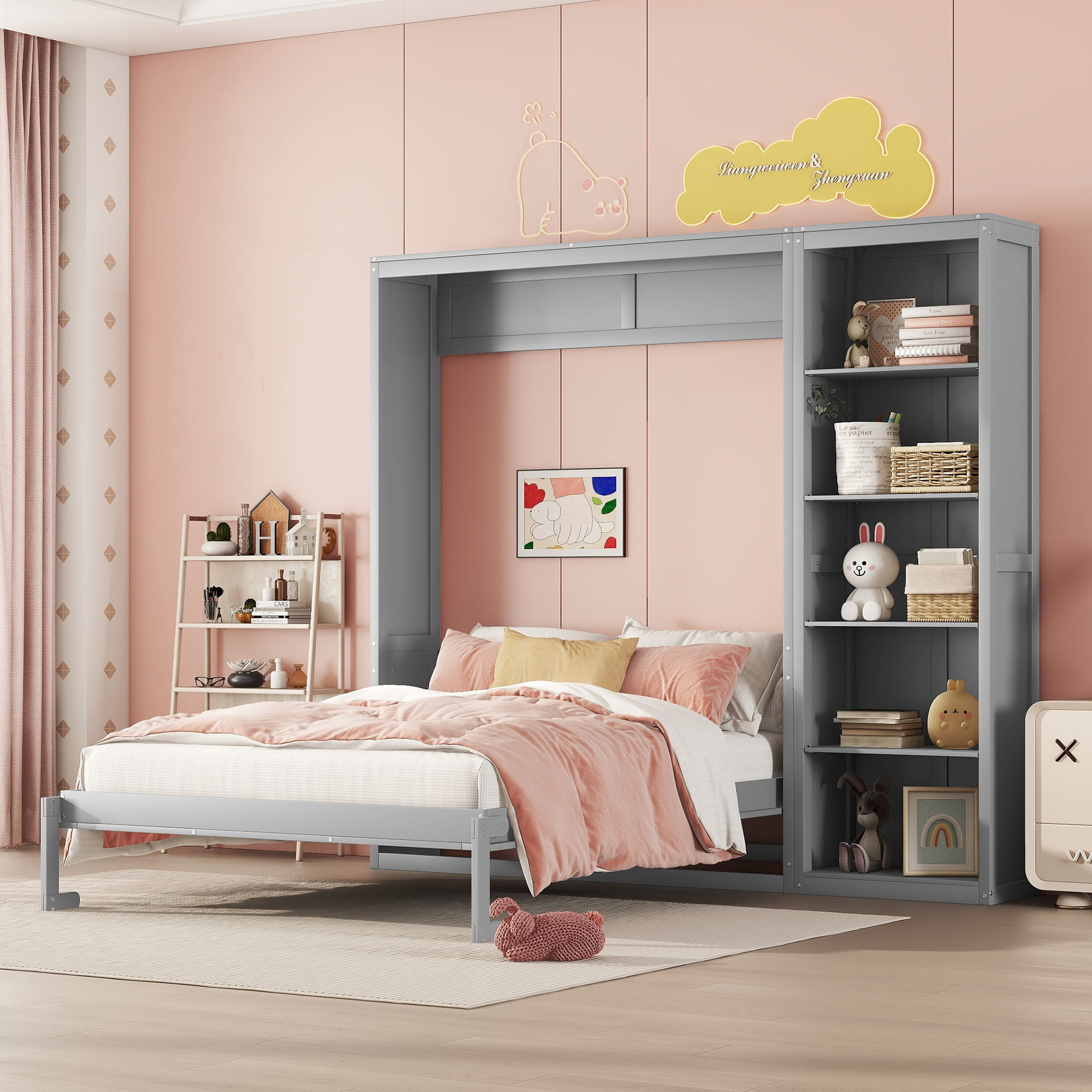 Multifunction Murphy Wall Bed With Shelves