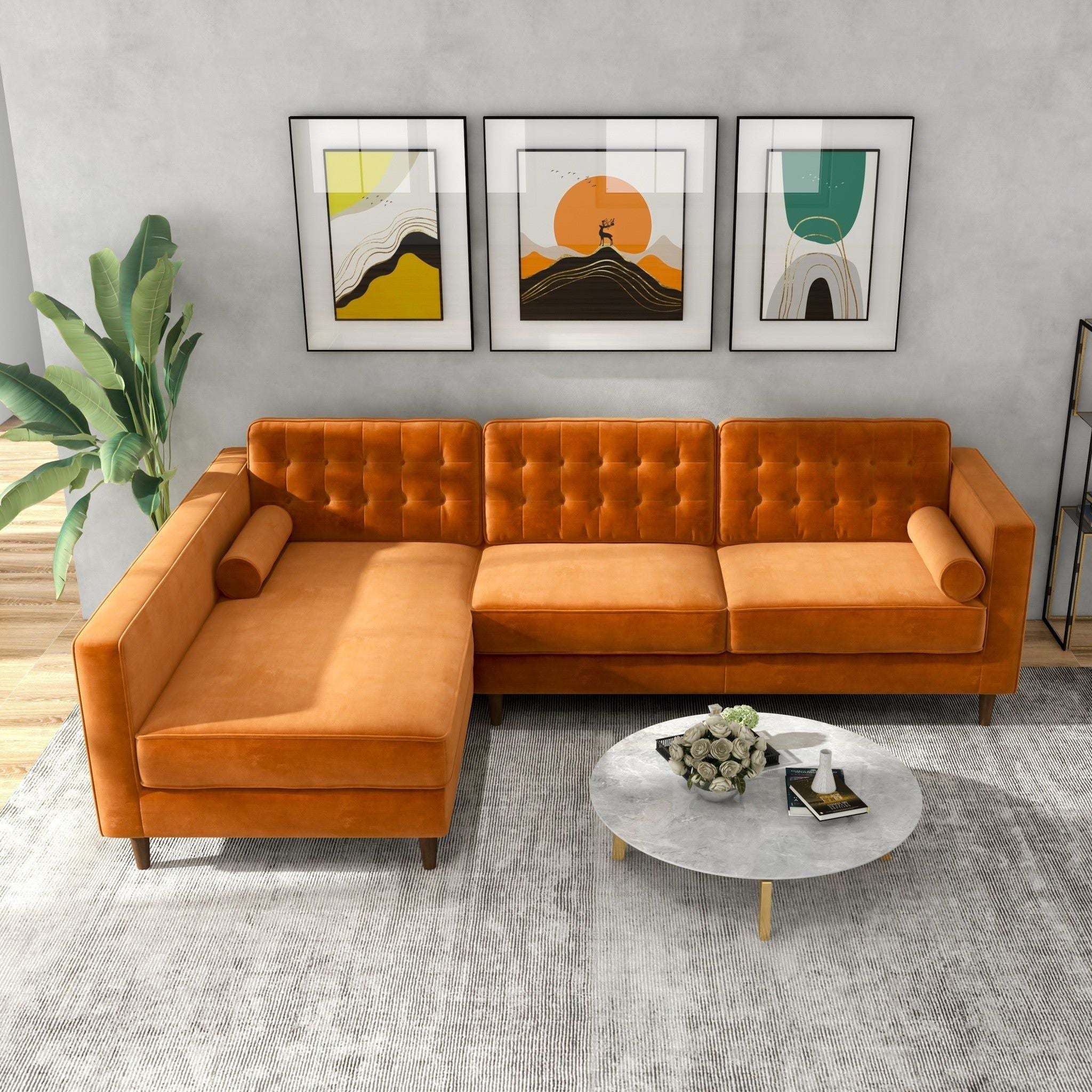 Christian - Mid-Century Modern Design Sectional Sofa