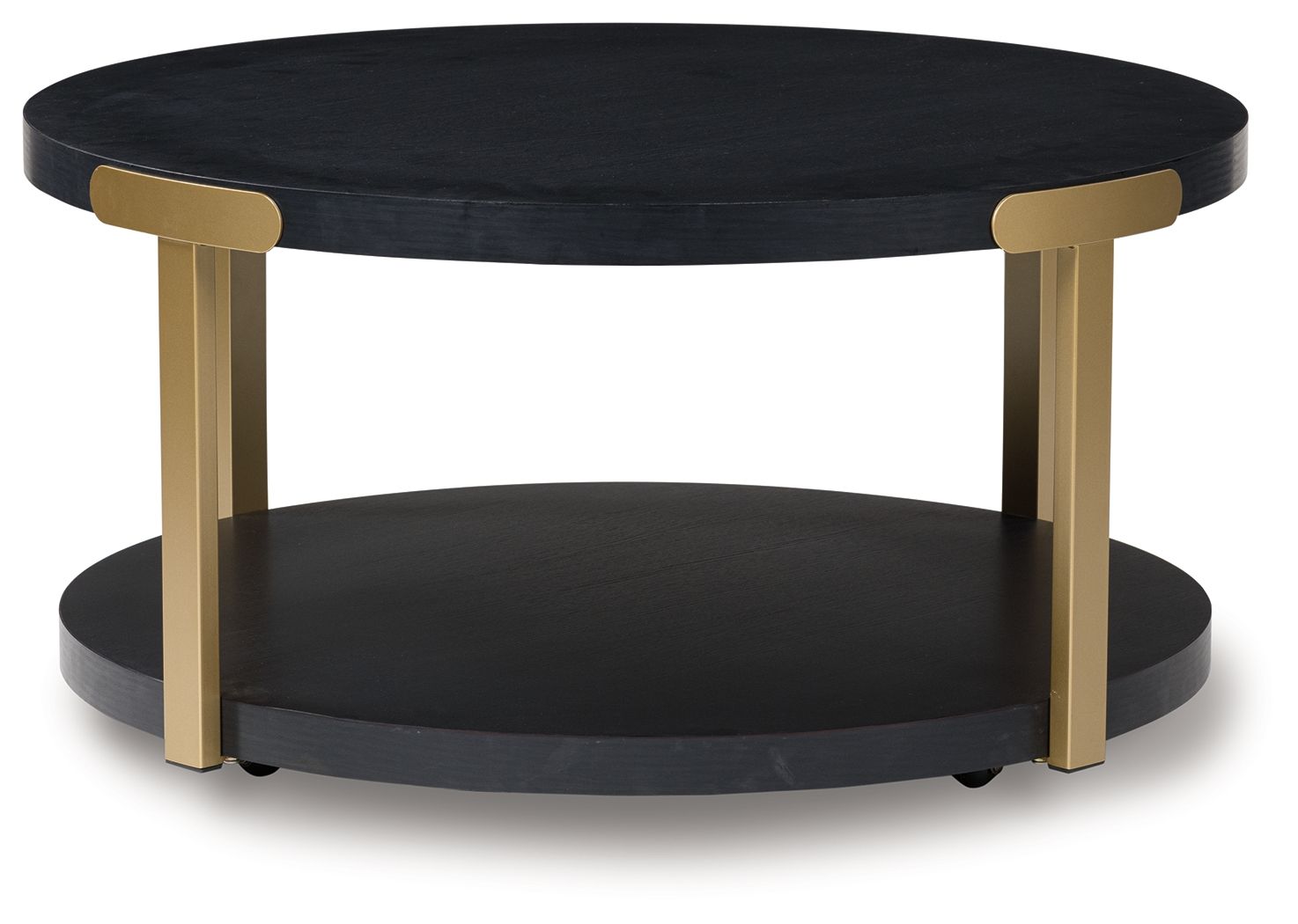 Shylore - Occasional Table Set (Set of 3) - Black / Brass Finish - Best Buy Furniture
