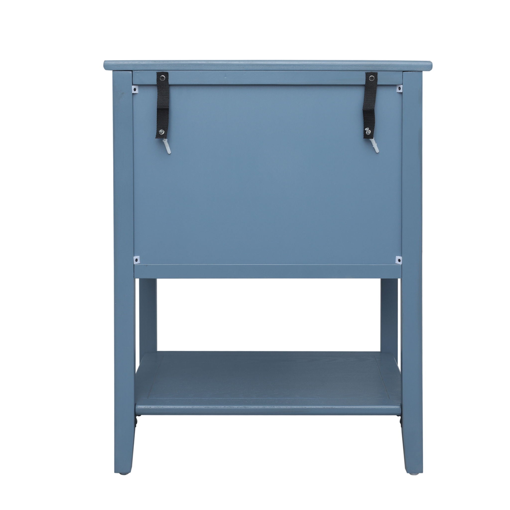 2 Drawer Side Table, Natural Rattan