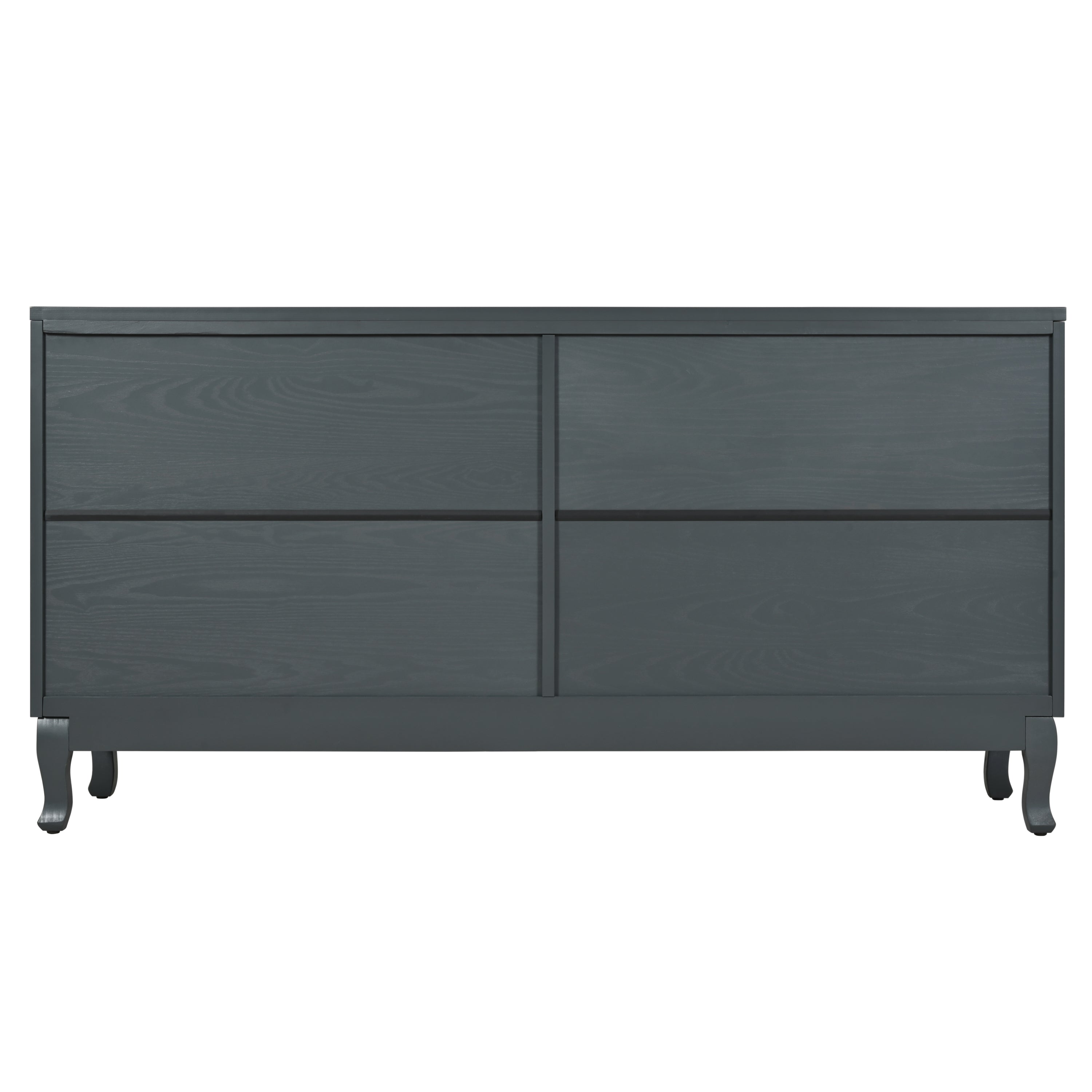 Retro Industrial Grey 4-Door Sideboard