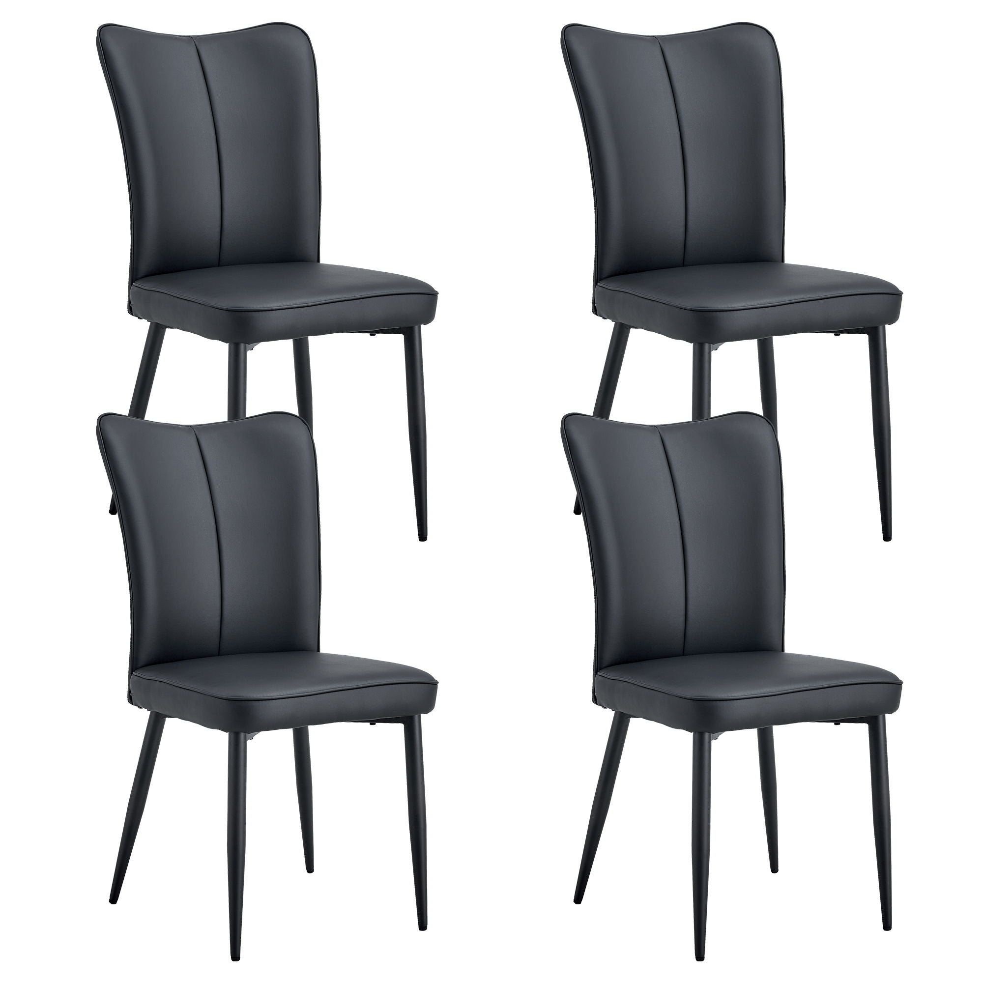 Minimalist Style Minimalist Dining Chairs With Metal Legs