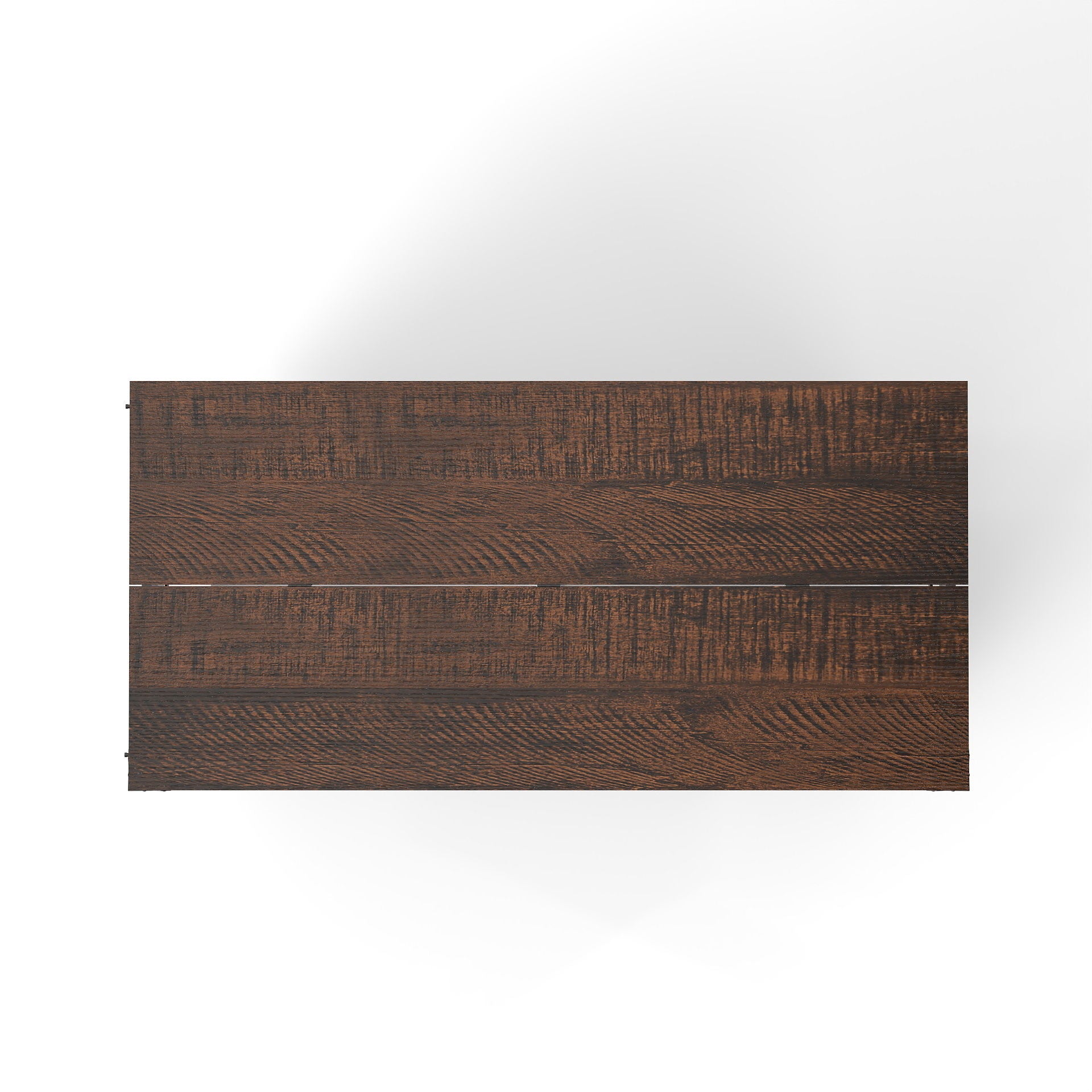 Mobile Dog Crate With Flip Top Feeding Door, Dual Access & 5 Caster System (2 Locking) - Brown White