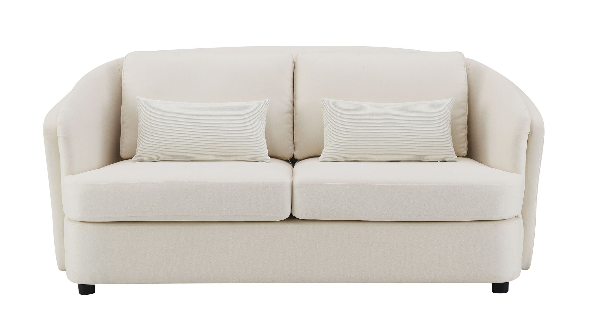 Mariko - 3 Piece Living Room Set Sofa Loveseat Chair - Beige