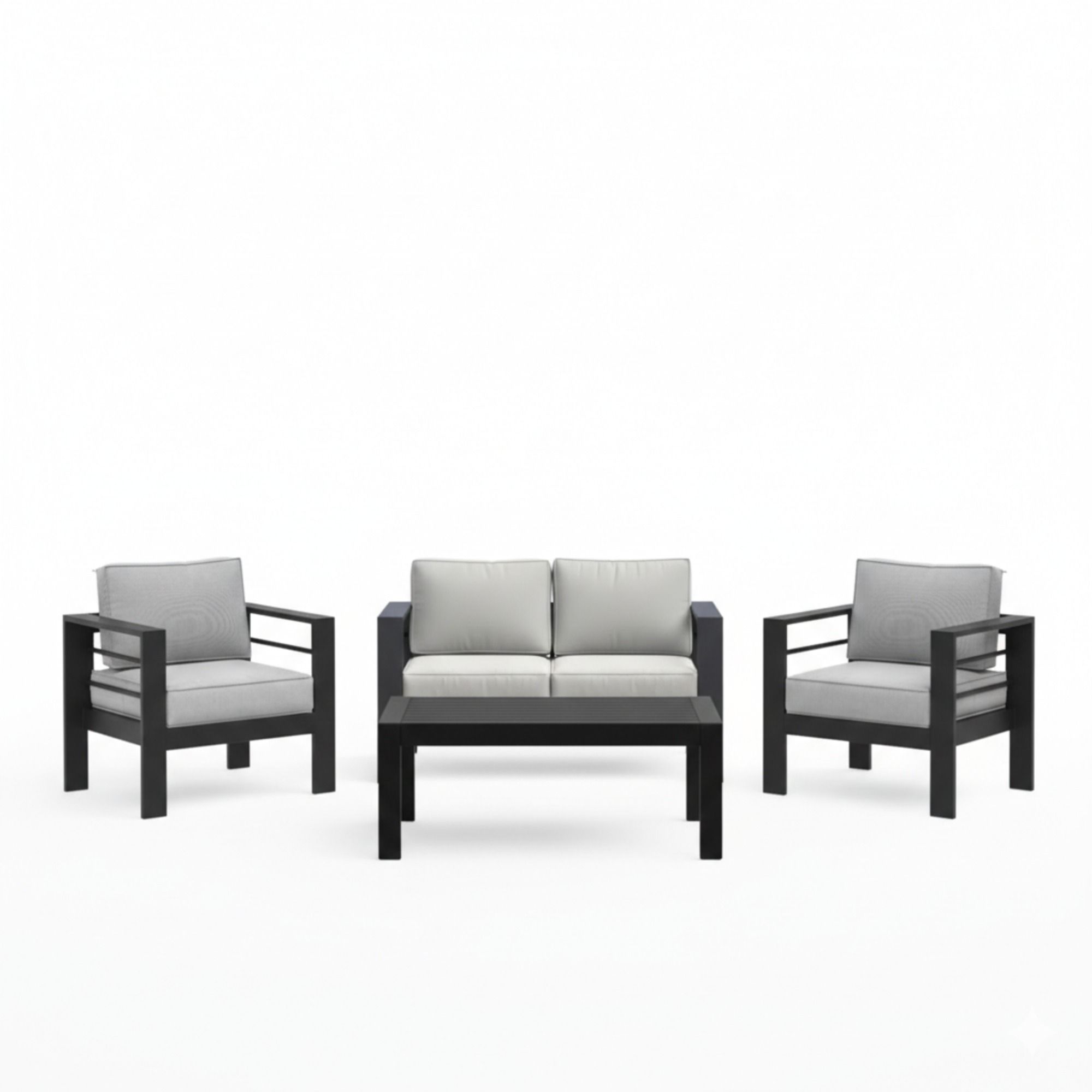 Outdoor Patio Set With All-Weather Thick Cushions