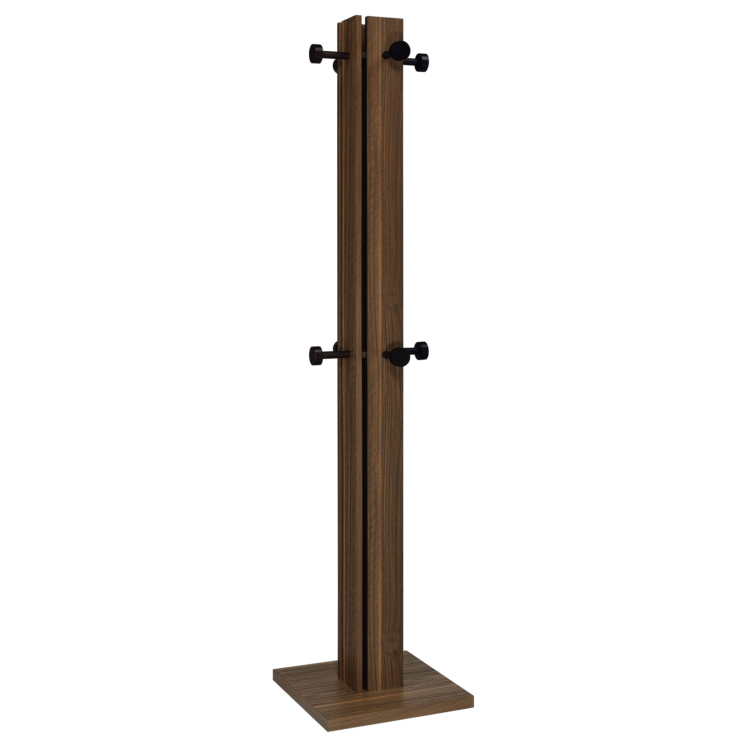 Rikkie Engineered Wood Coat Rack Walnut-
