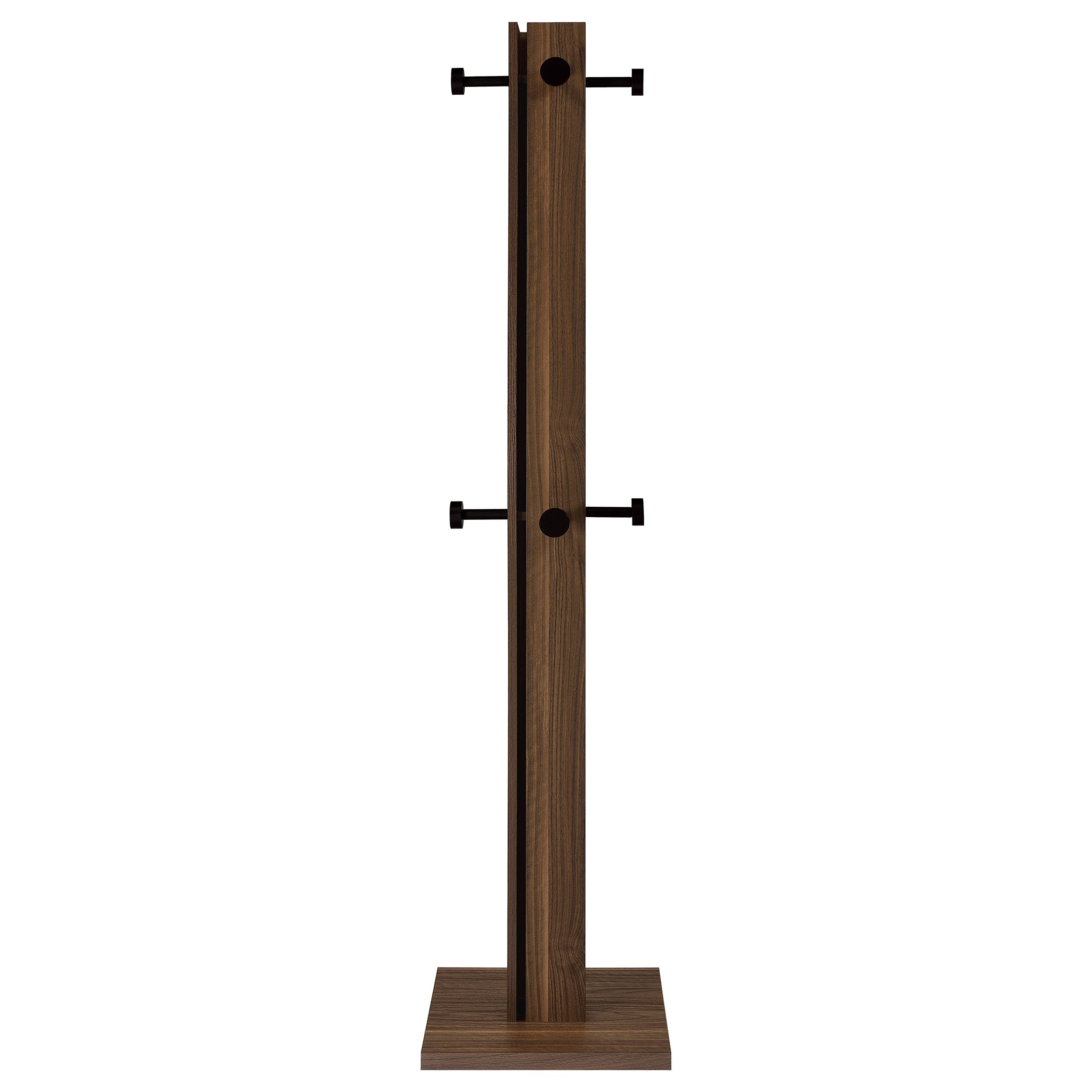Rikkie Engineered Wood Coat Rack Walnut-