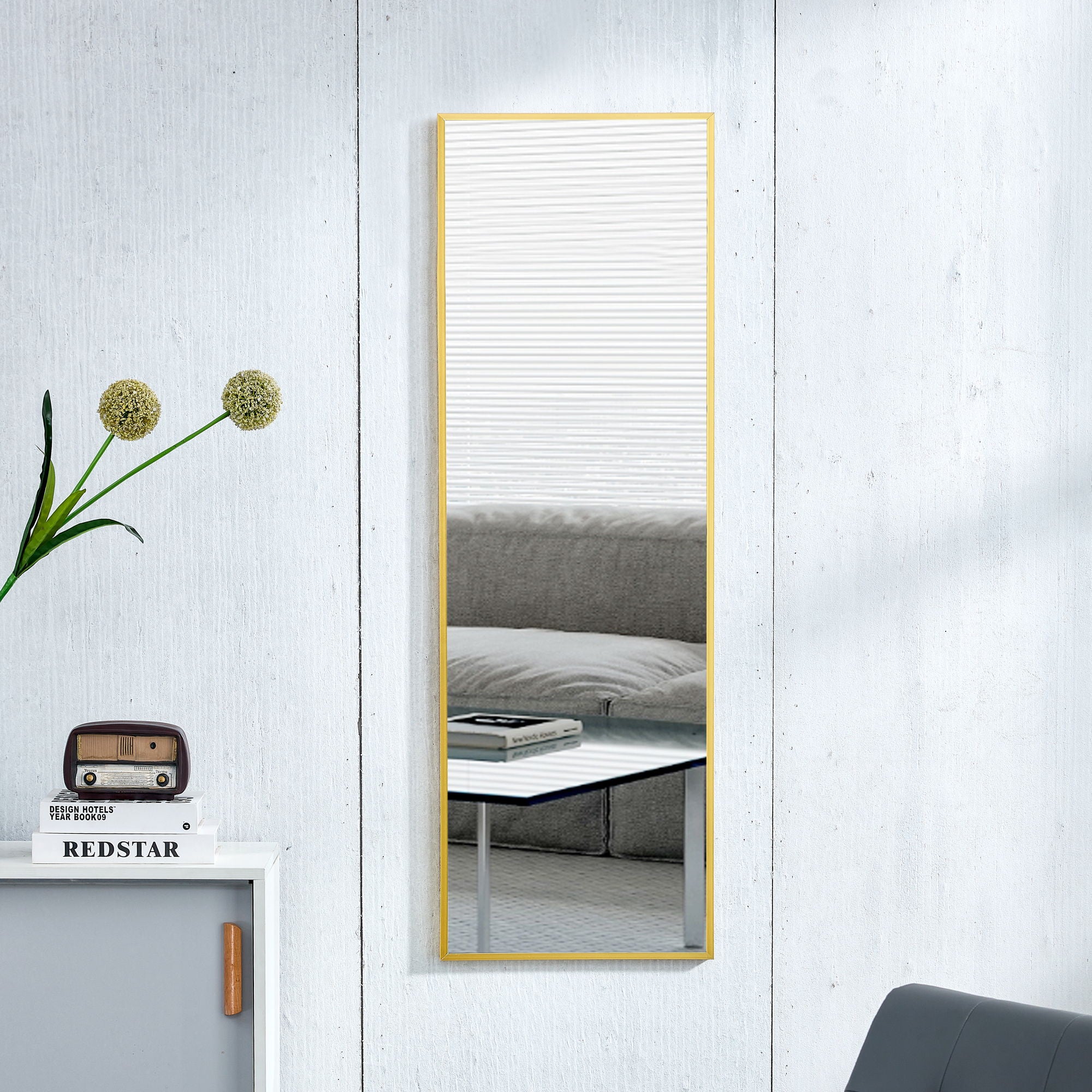 4th Generation Wall Mounted Full Body Mirror For Bathroom Bedroom Decorative Use - Transparent